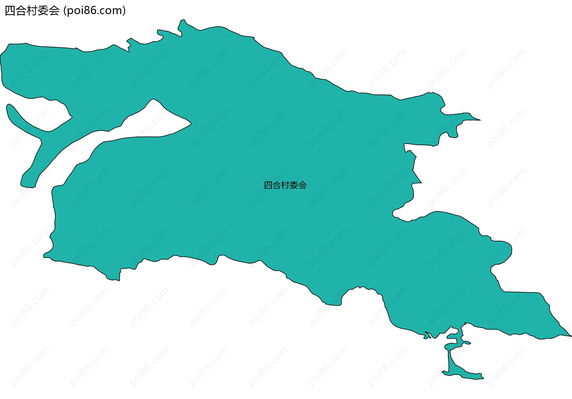 四合村委会边界地图