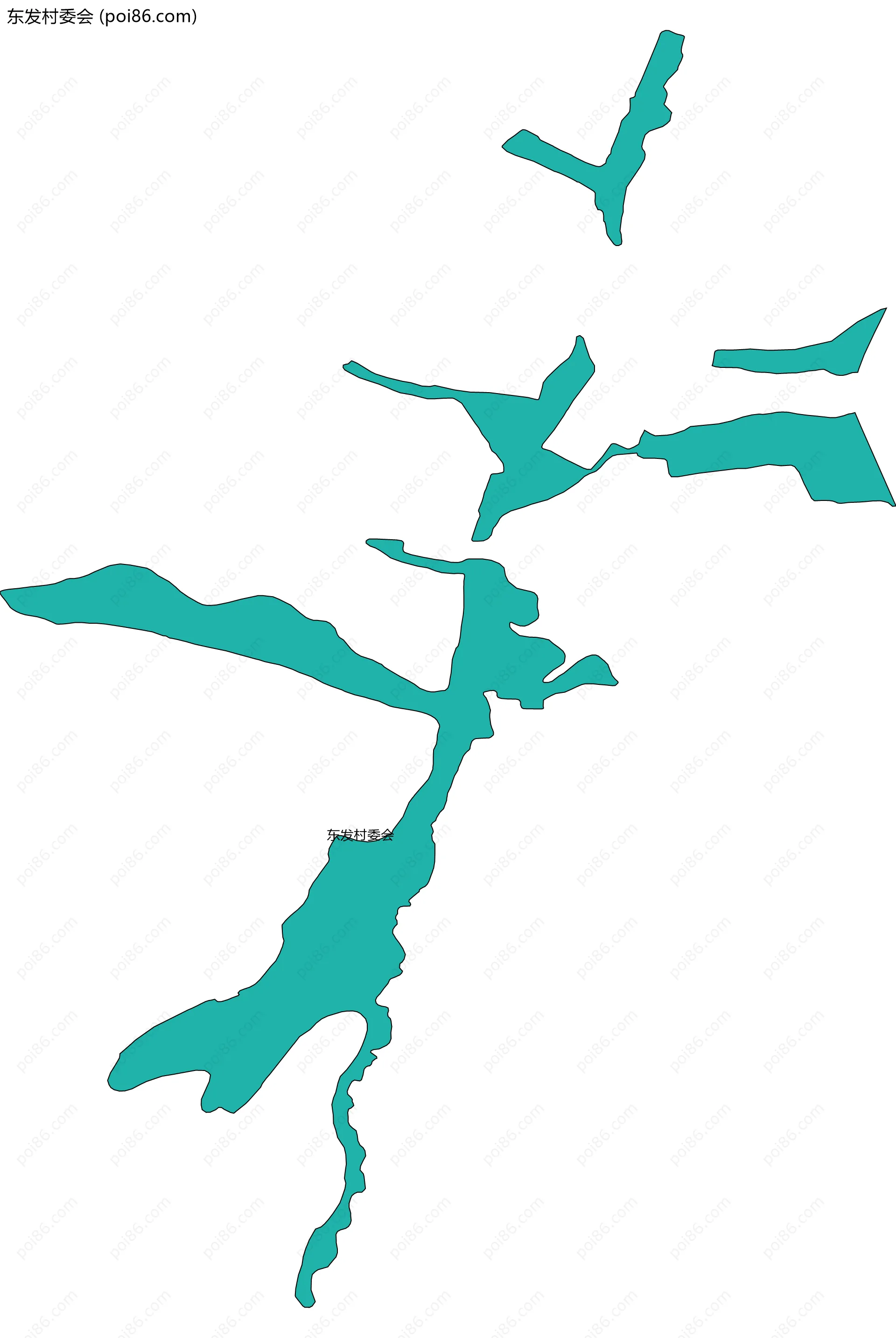 东发村委会边界地图