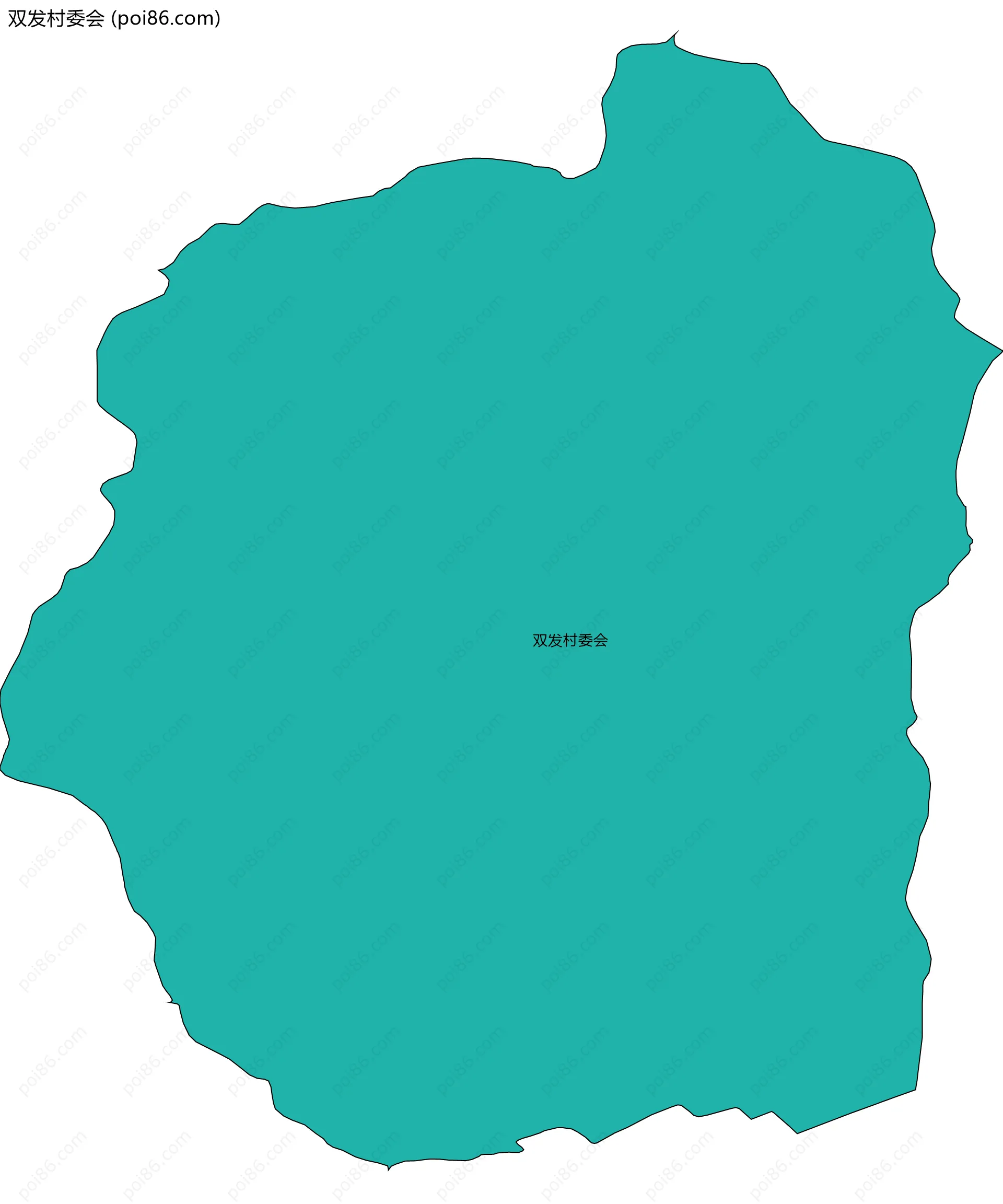 双发村委会边界地图