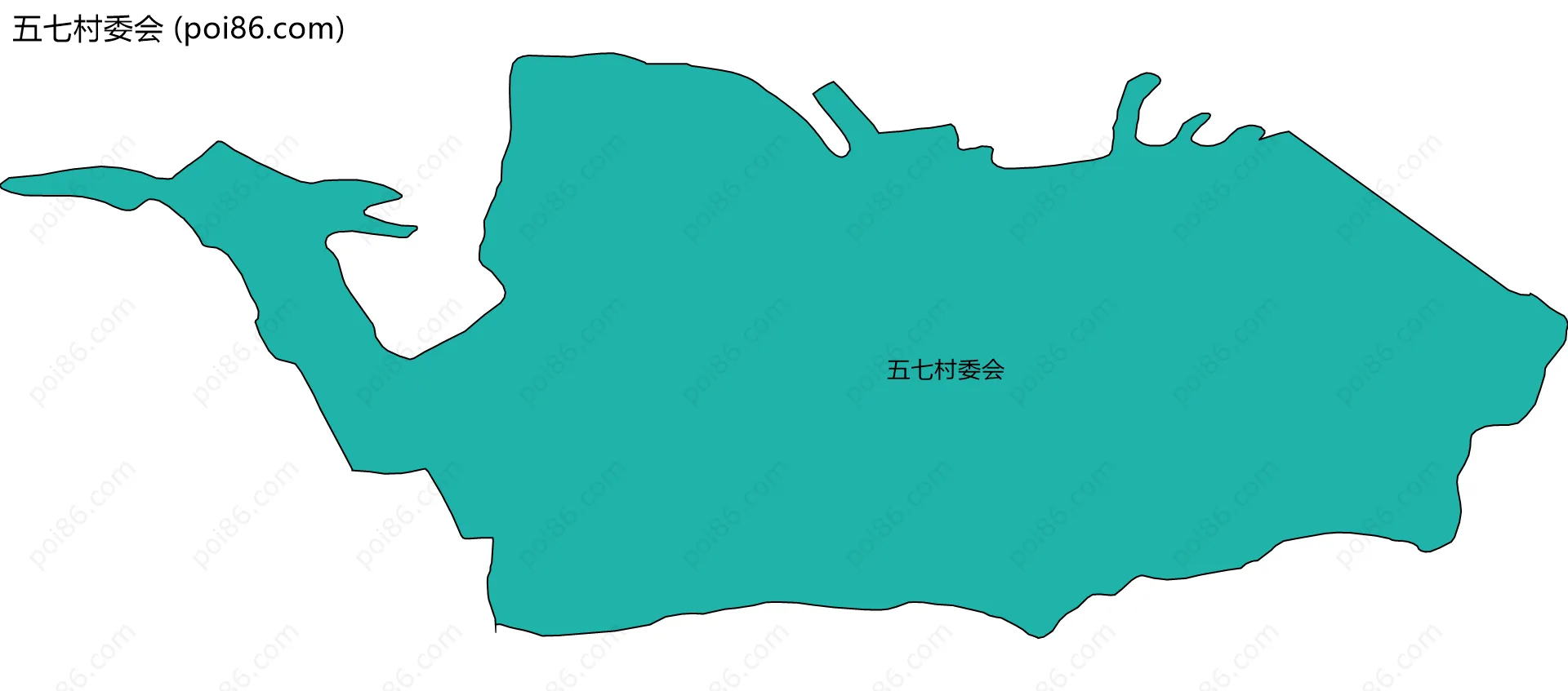 五七村委会边界地图