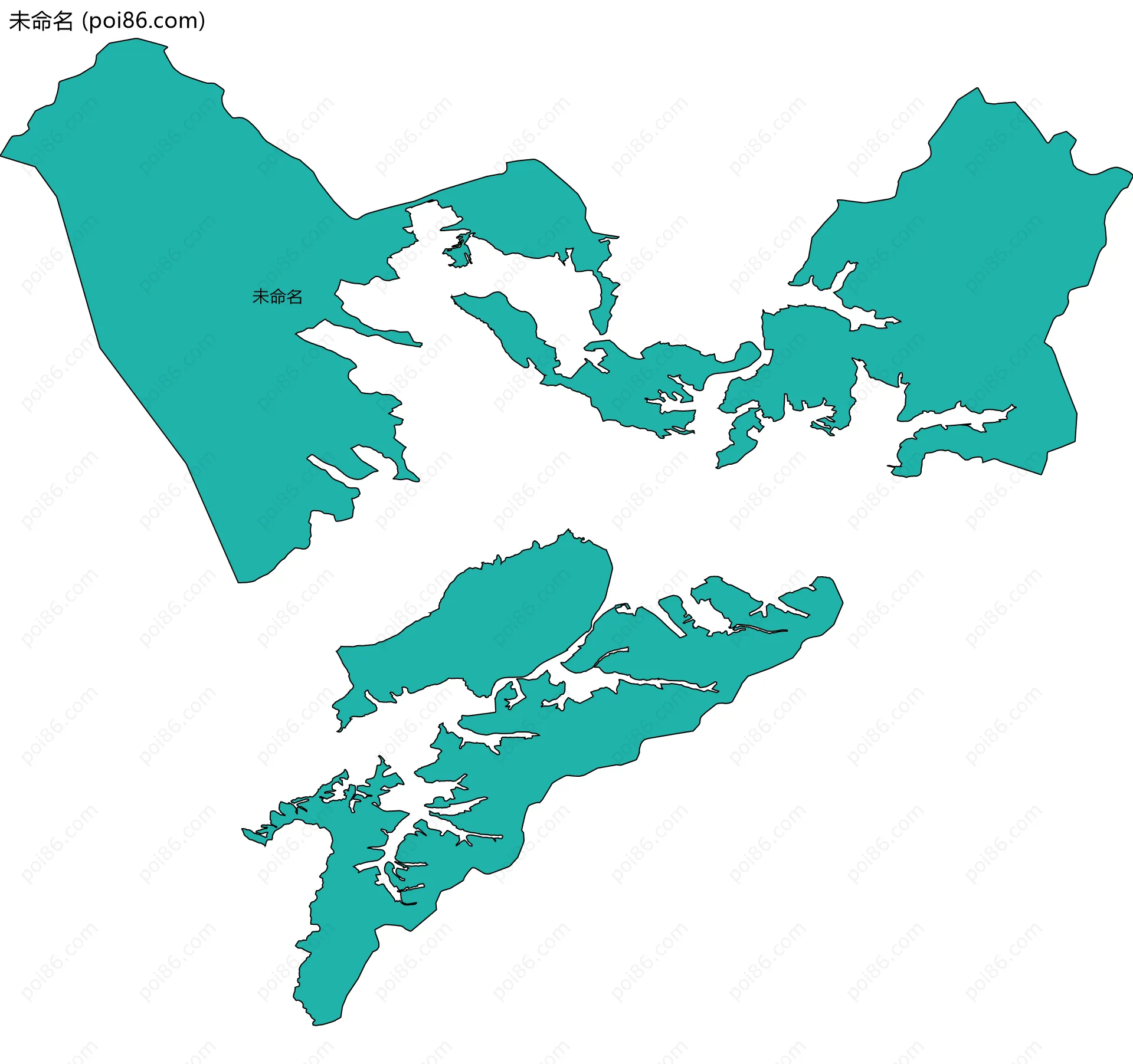 未命名边界地图