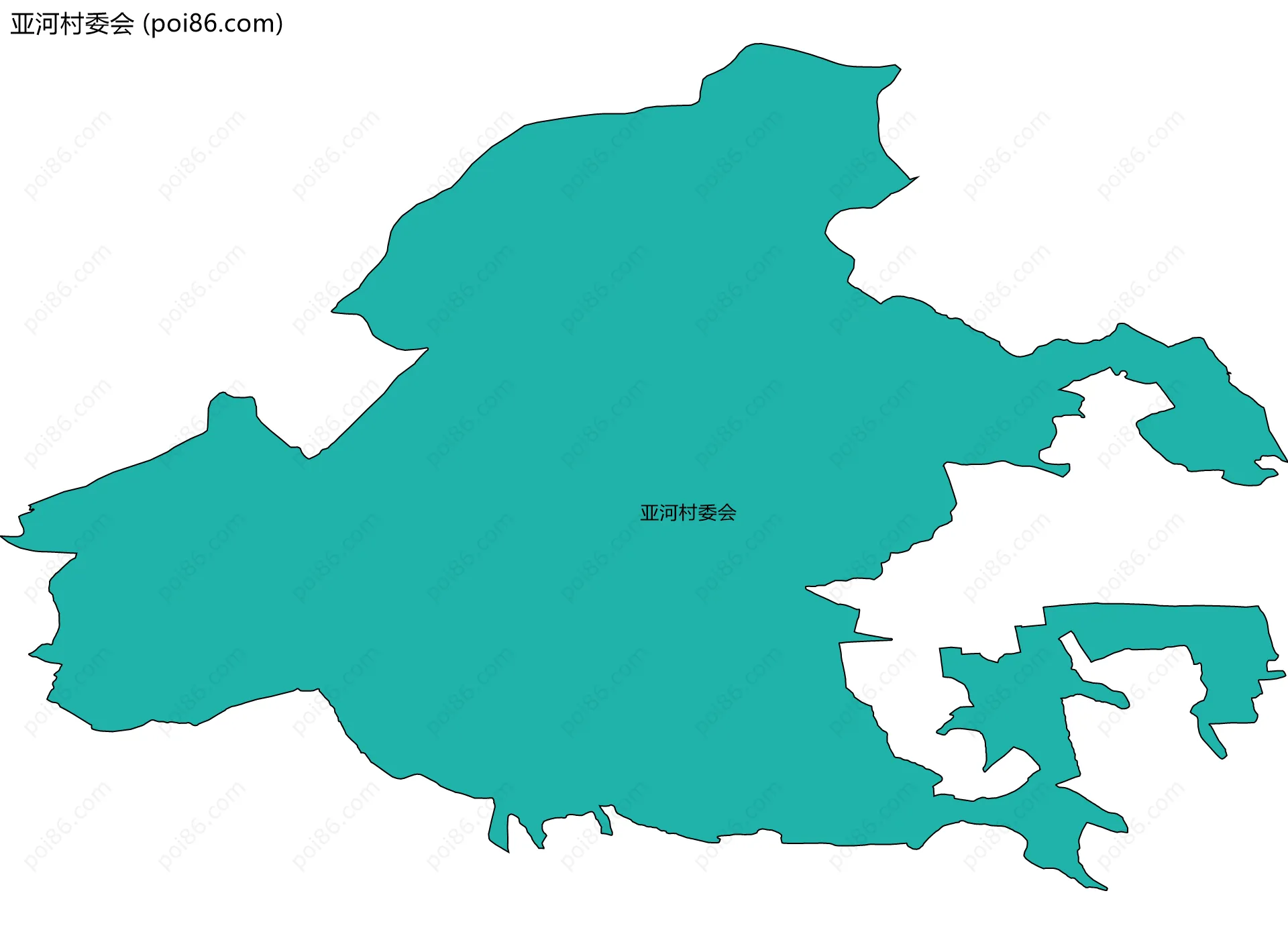 亚河村委会边界地图