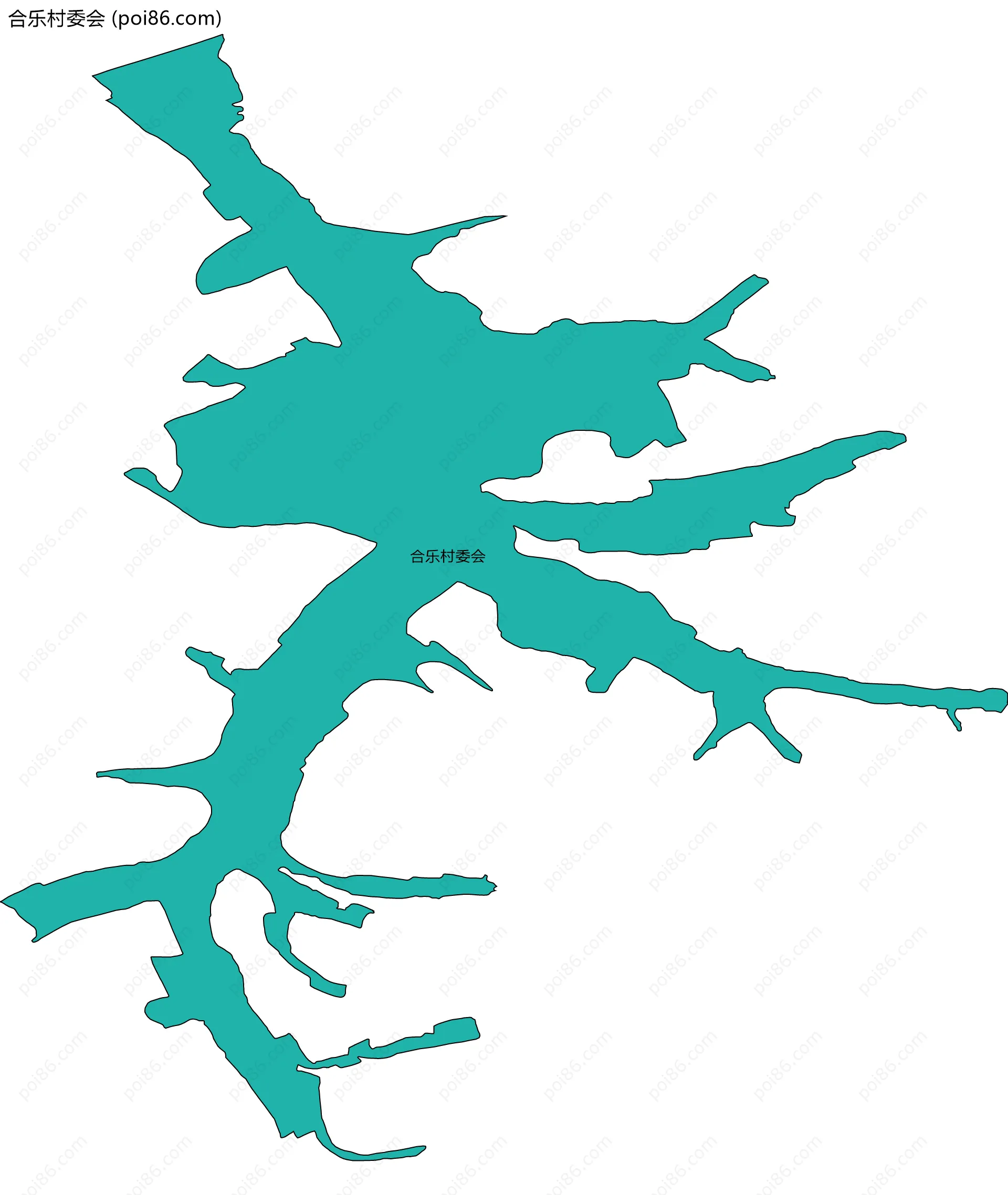 合乐村委会边界地图
