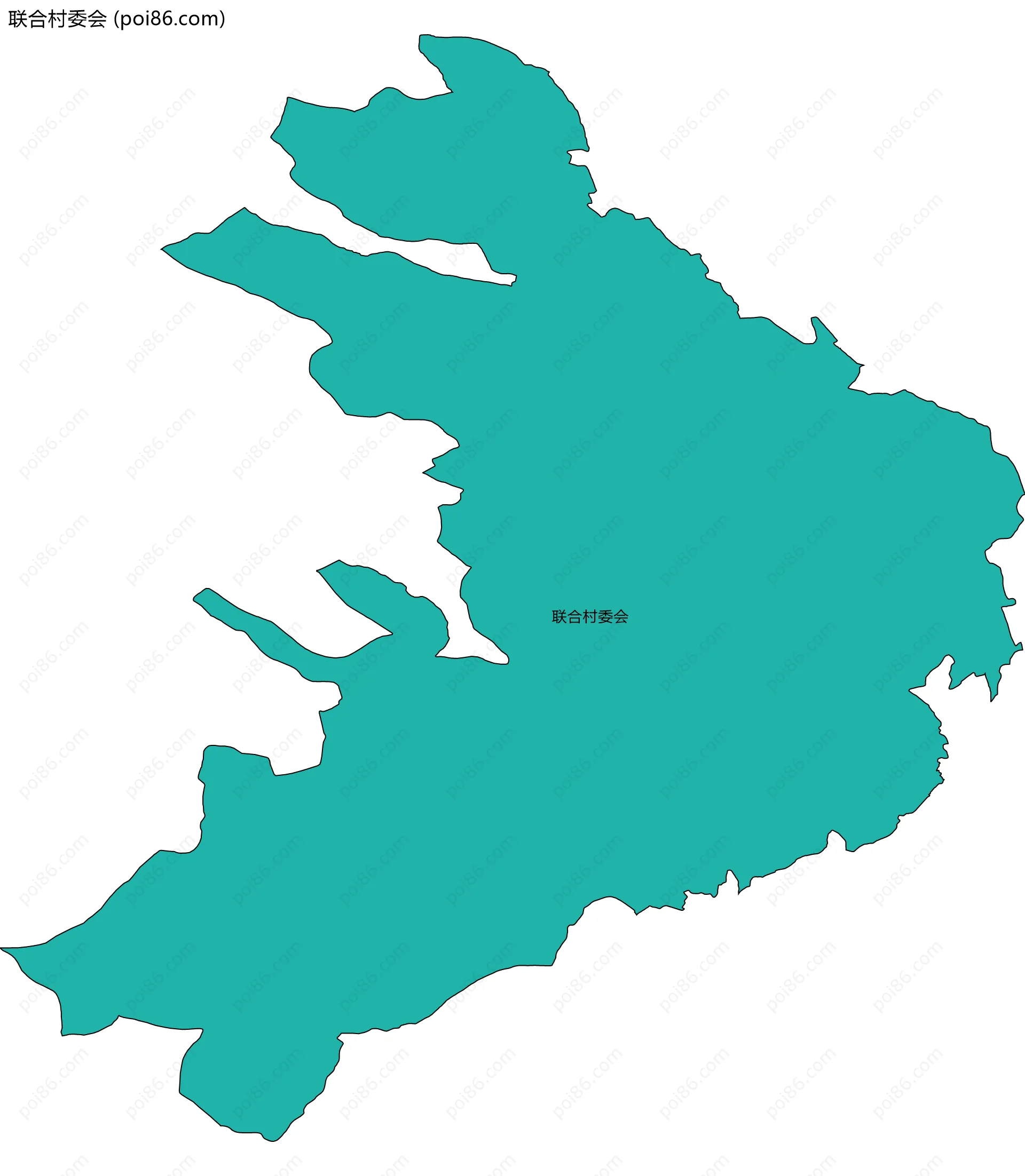 联合村委会边界地图