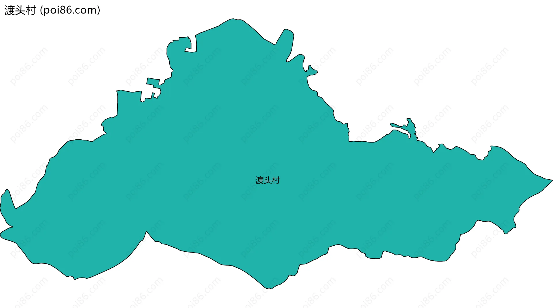 渡头村边界地图