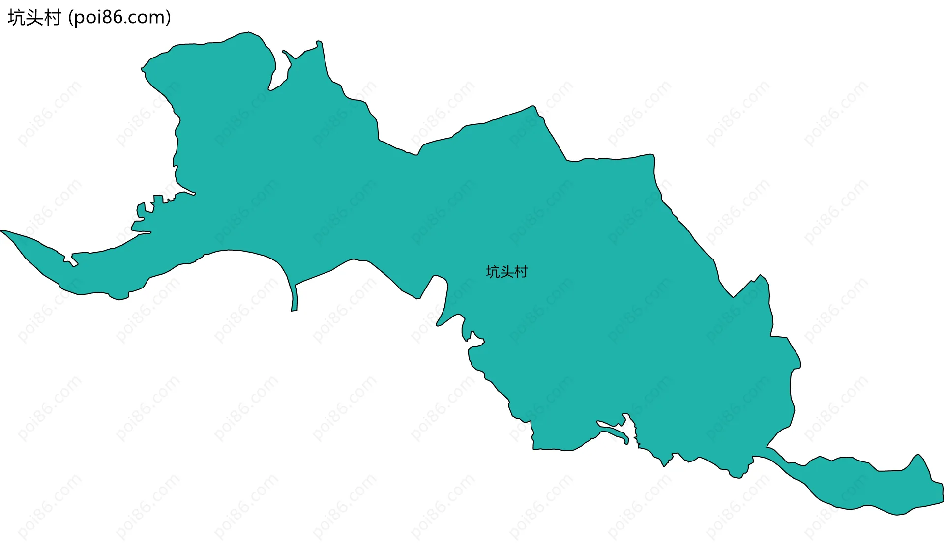 坑头村边界地图