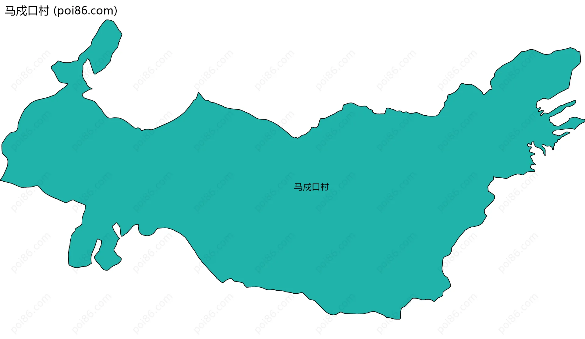 马戍口村边界地图