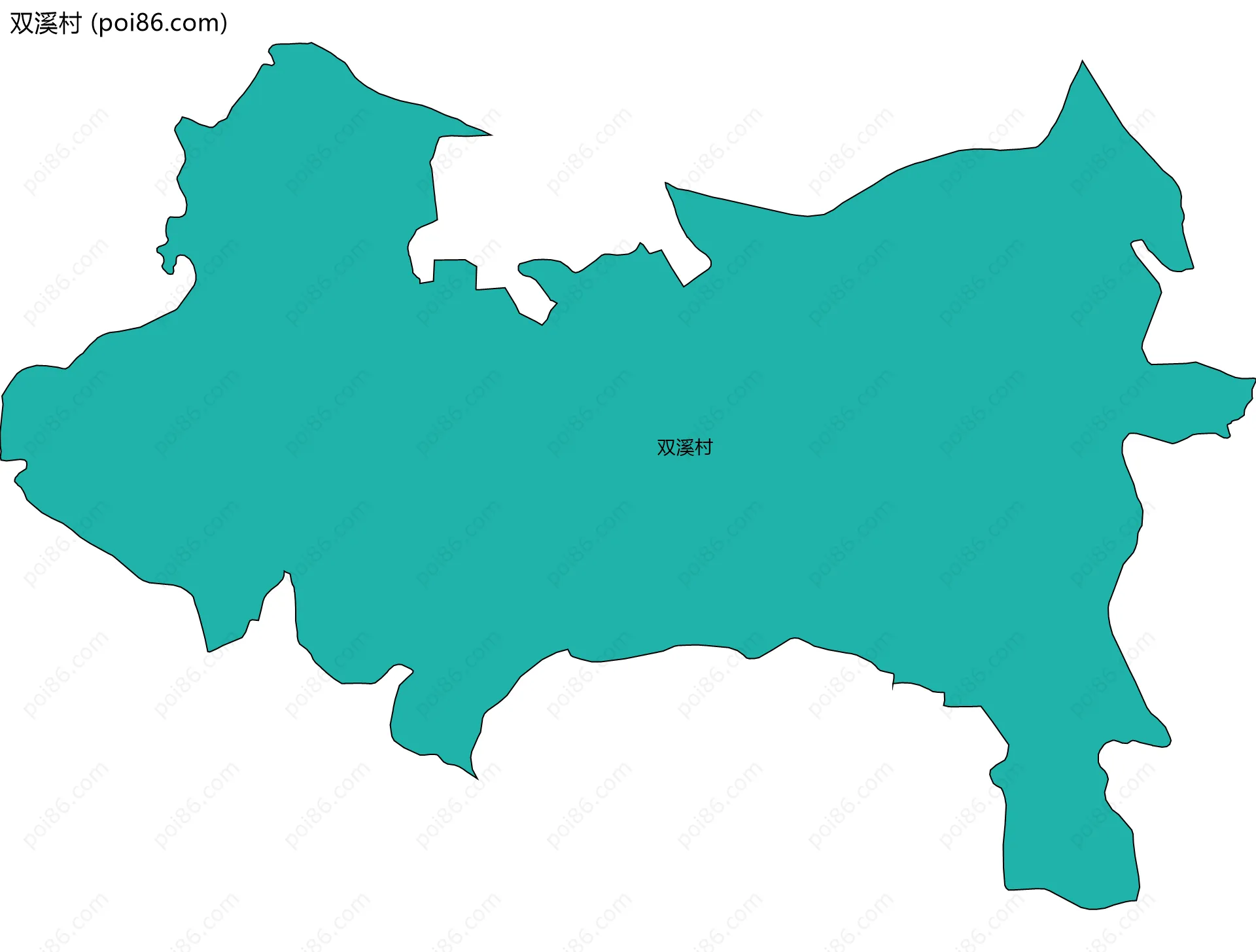 双溪村边界地图