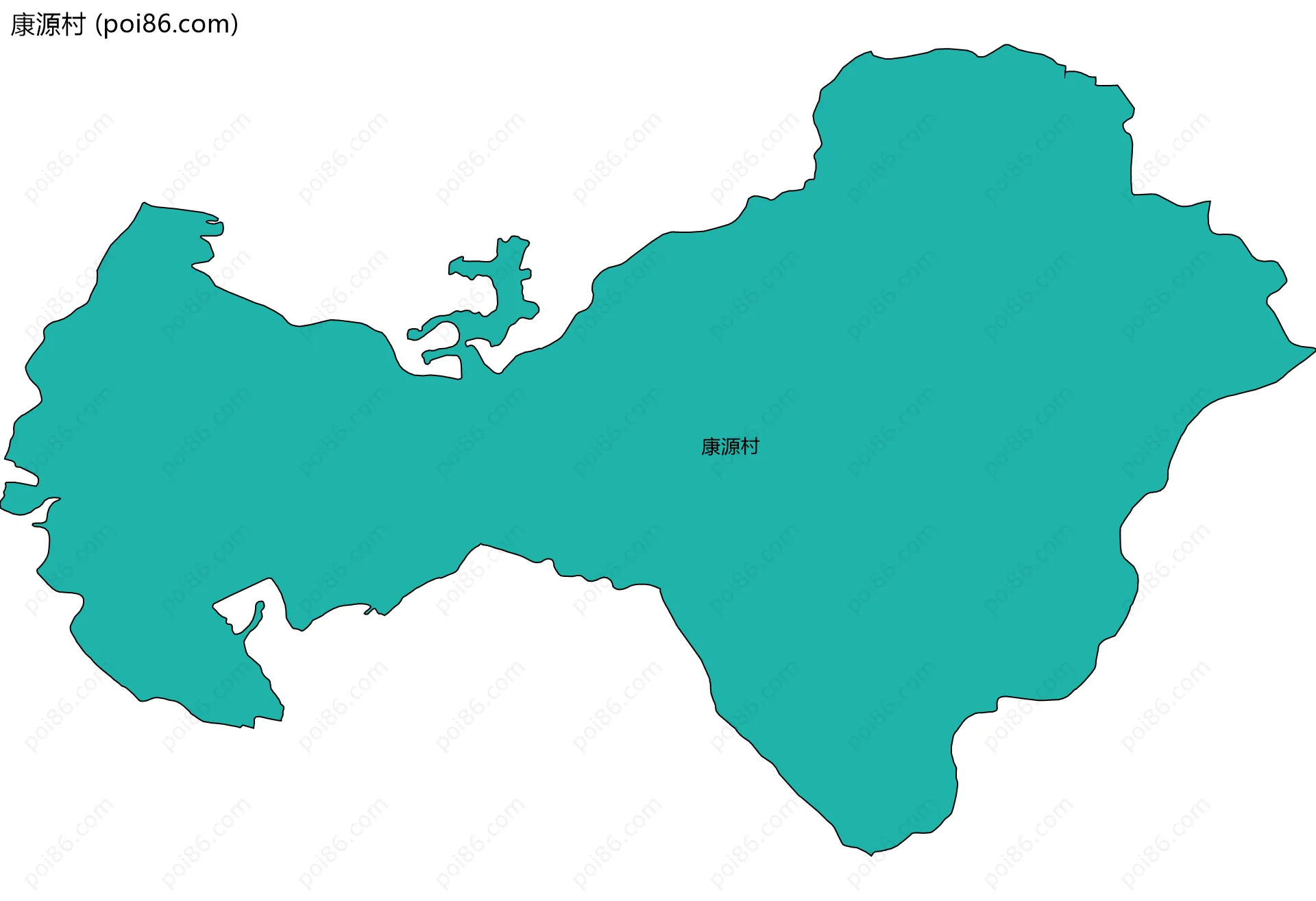 康源村边界地图