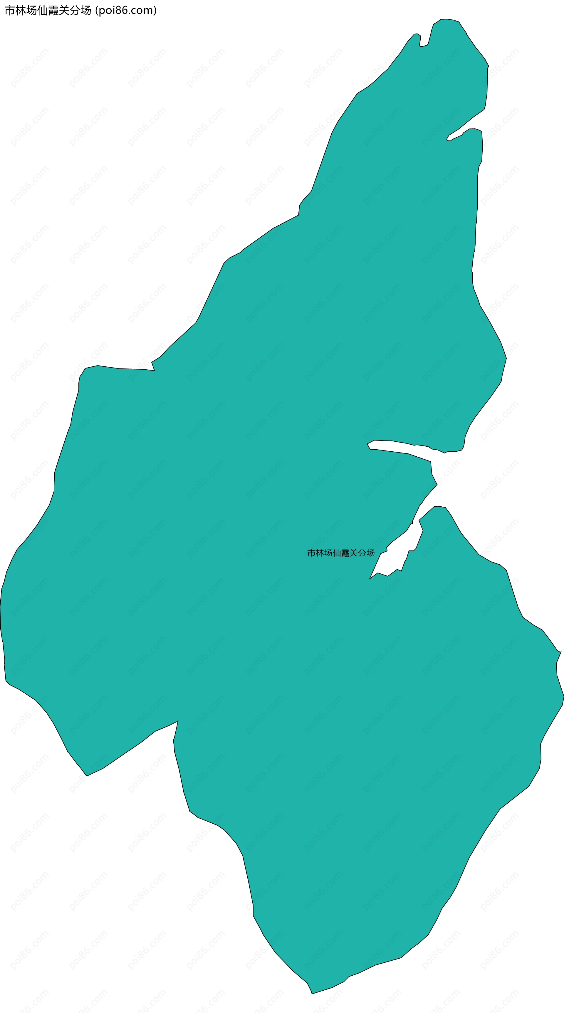 市林场仙霞关分场边界地图