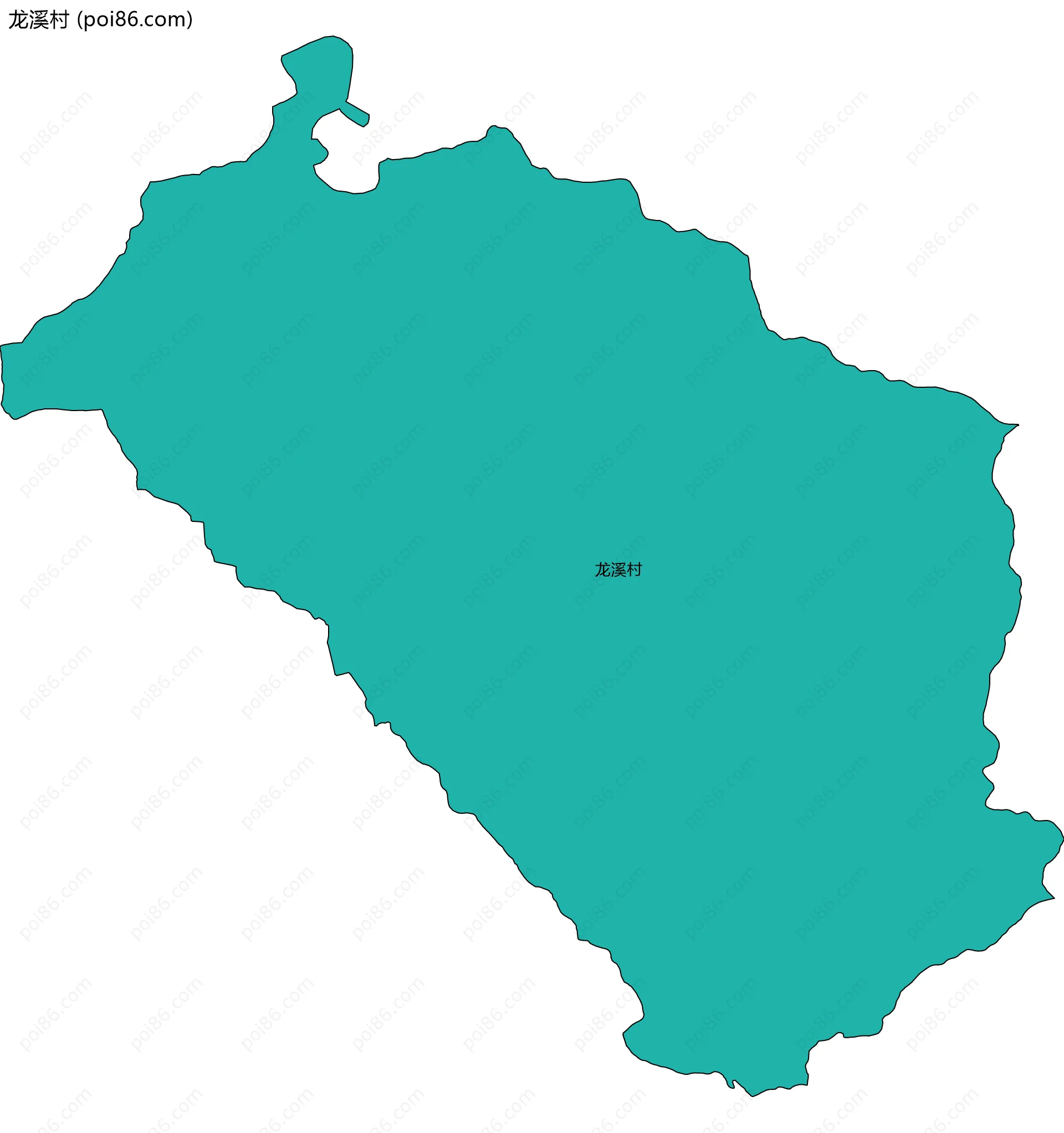 龙溪村边界地图