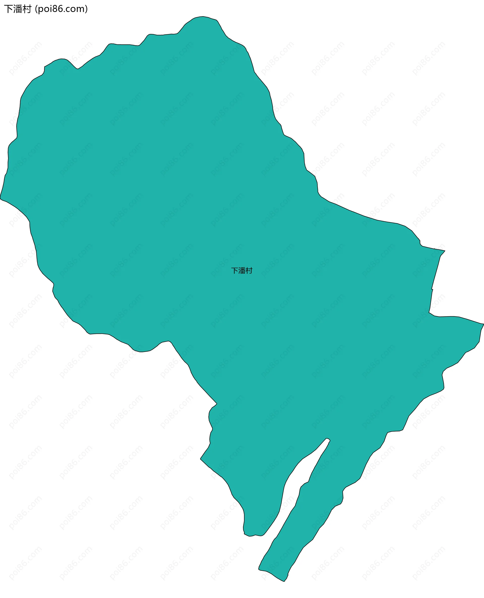 下潘村边界地图