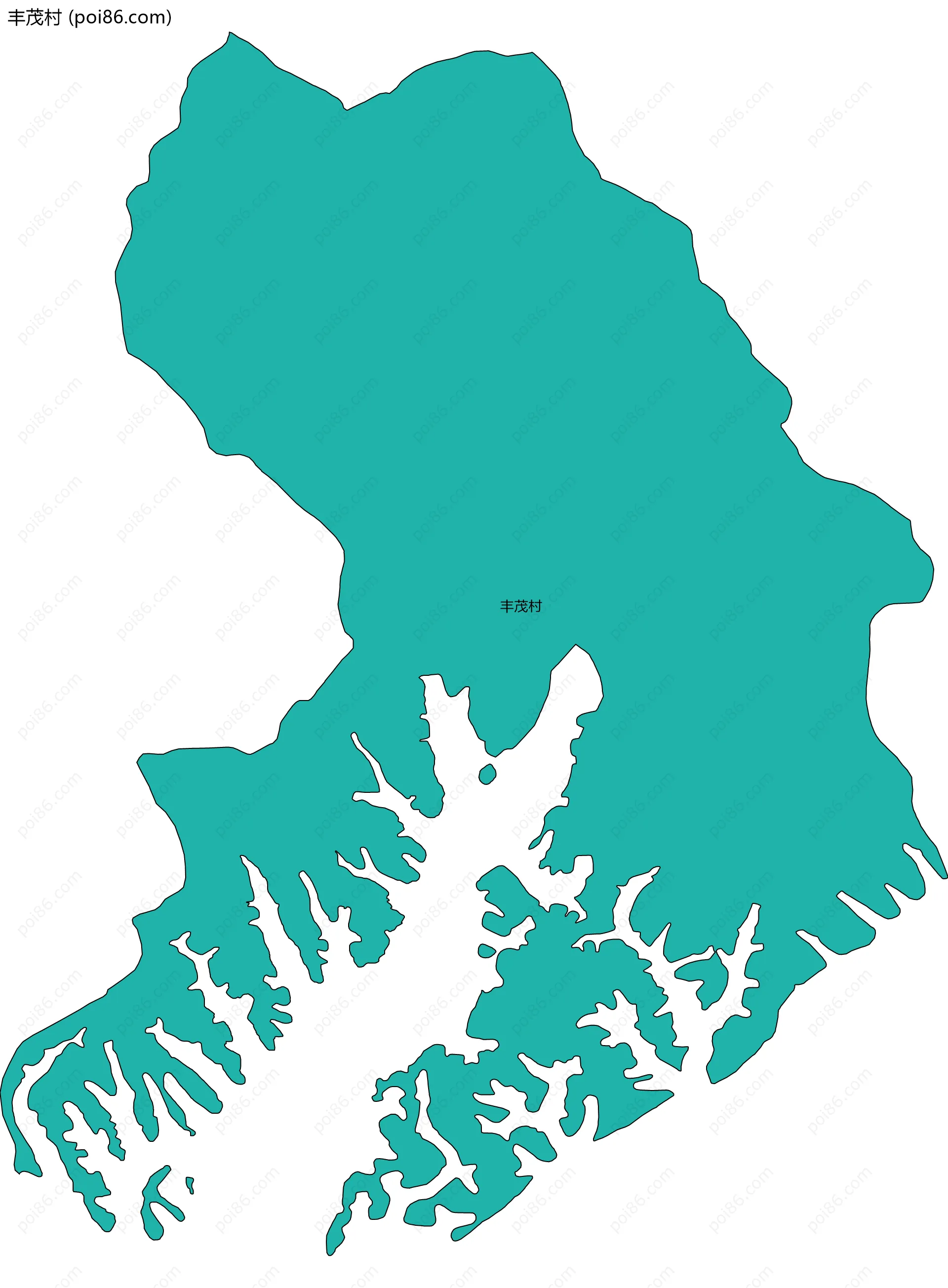 丰茂村边界地图