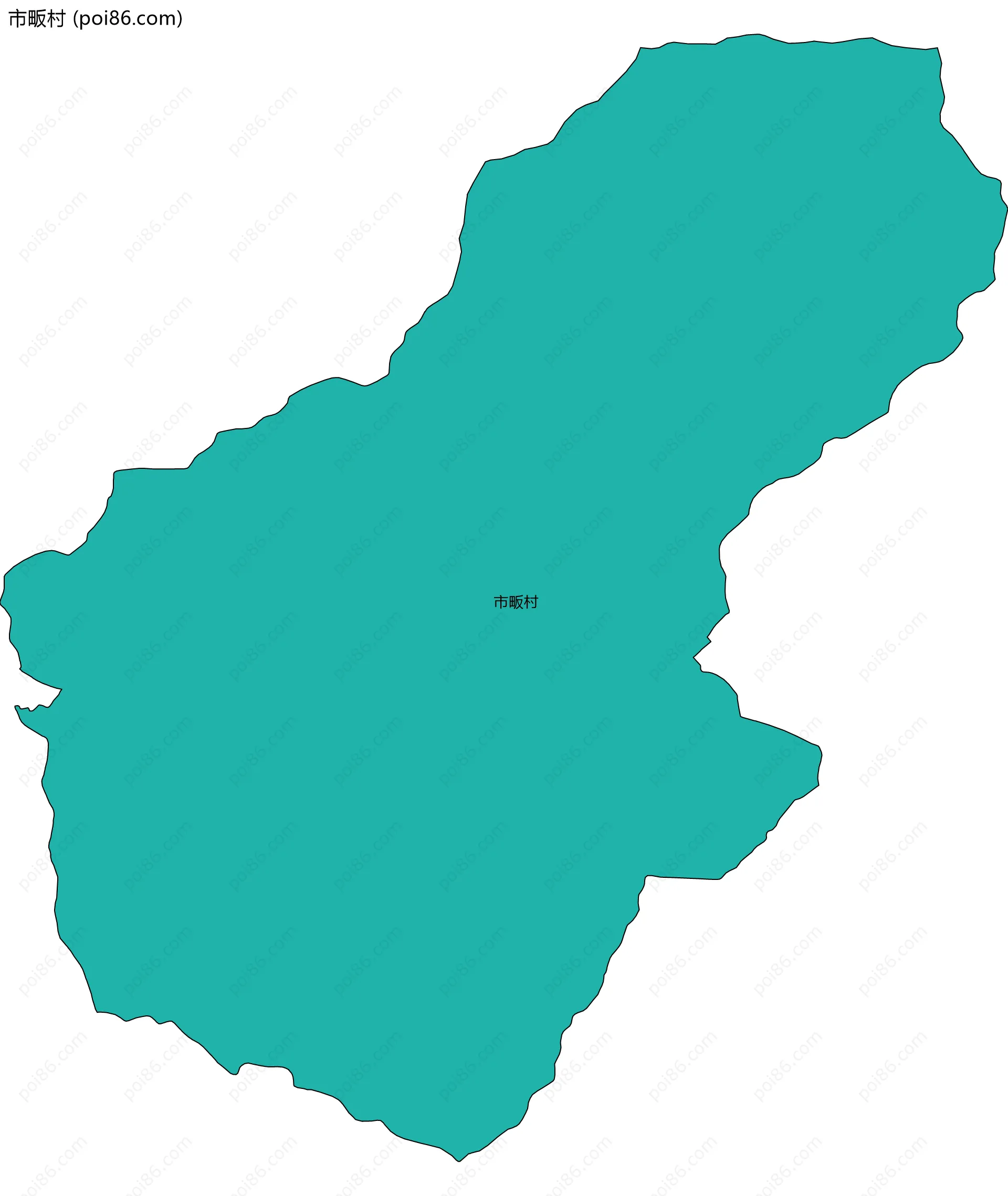 市畈村边界地图