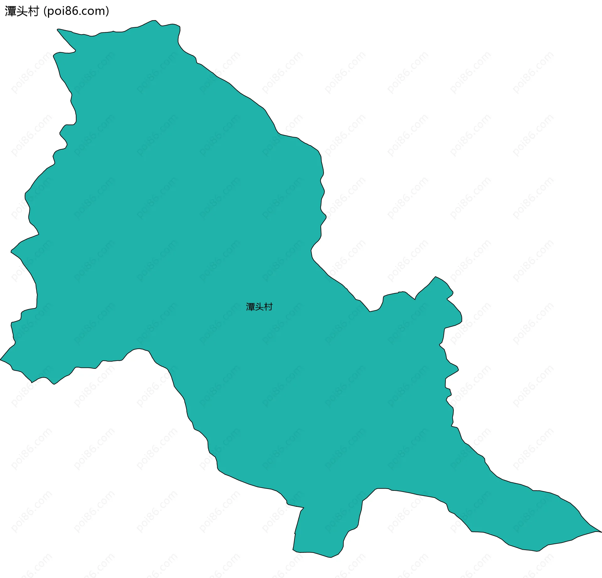 潭头村边界地图