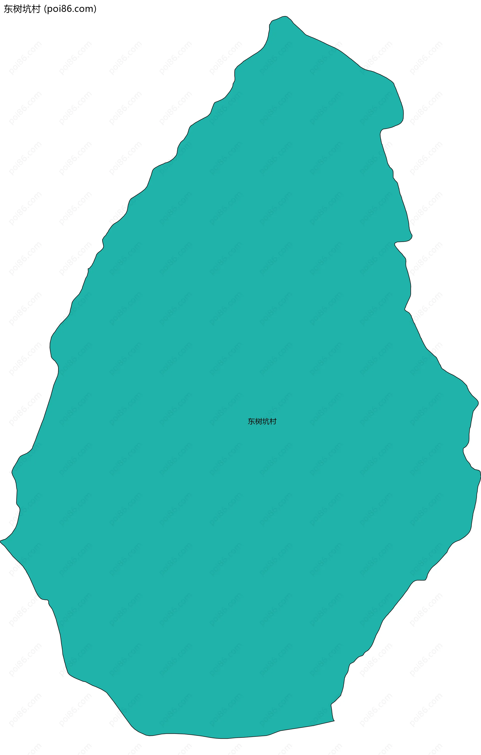 东树坑村边界地图