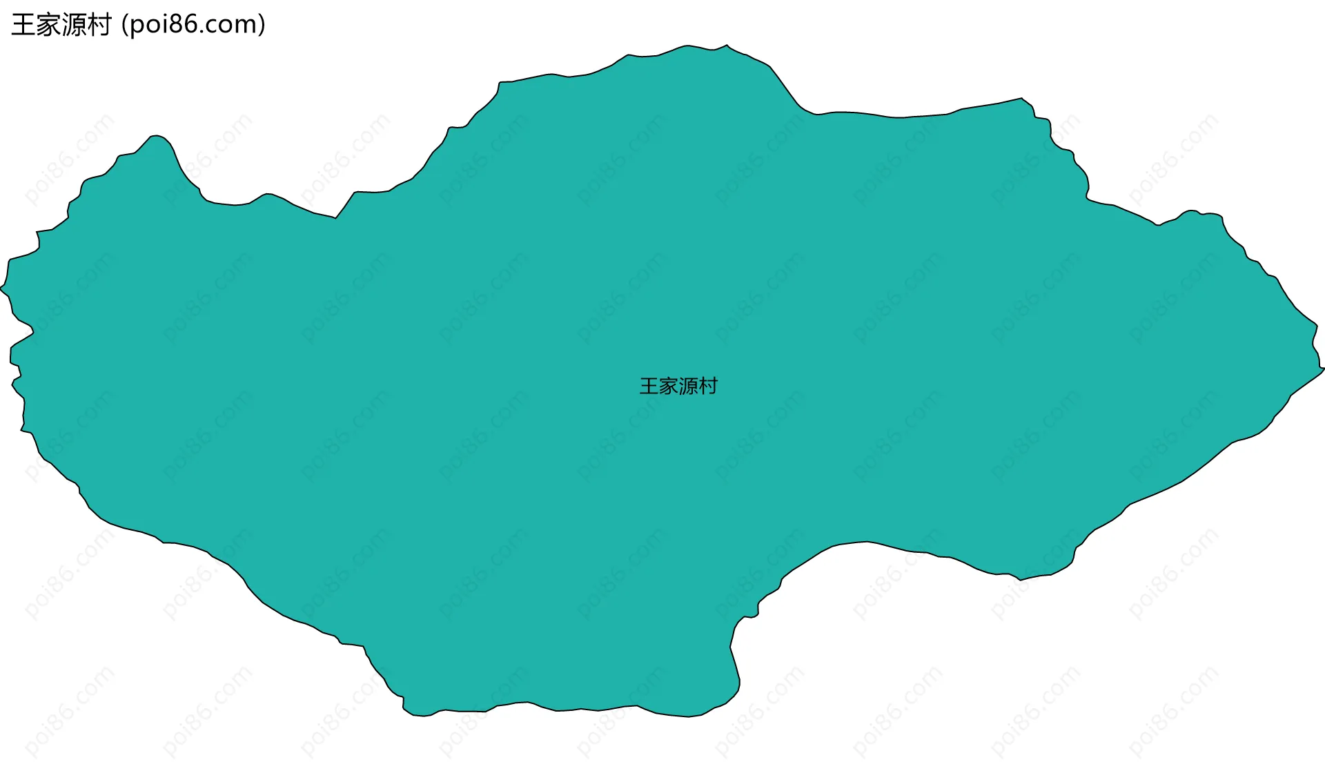 王家源村边界地图