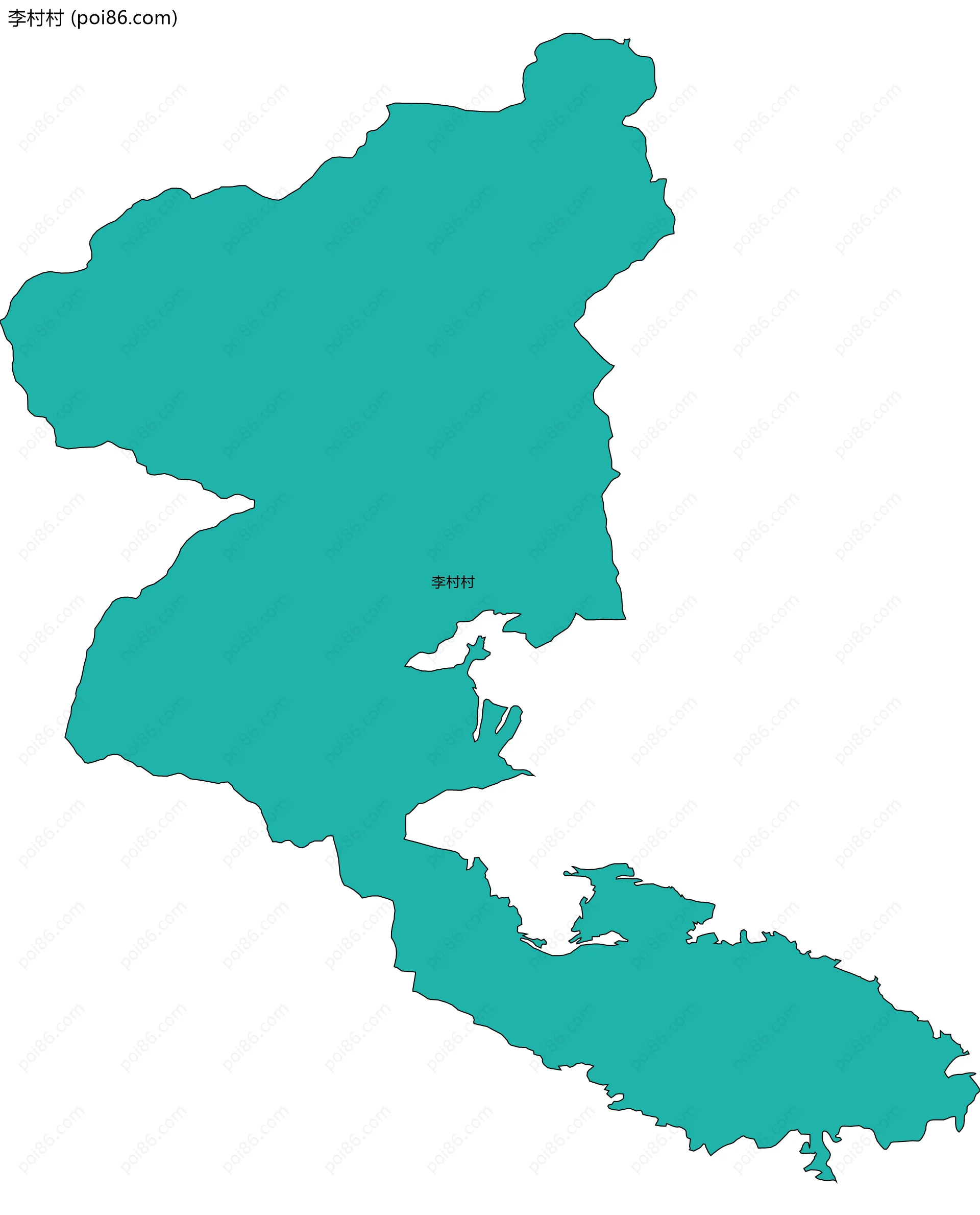 李村村边界地图