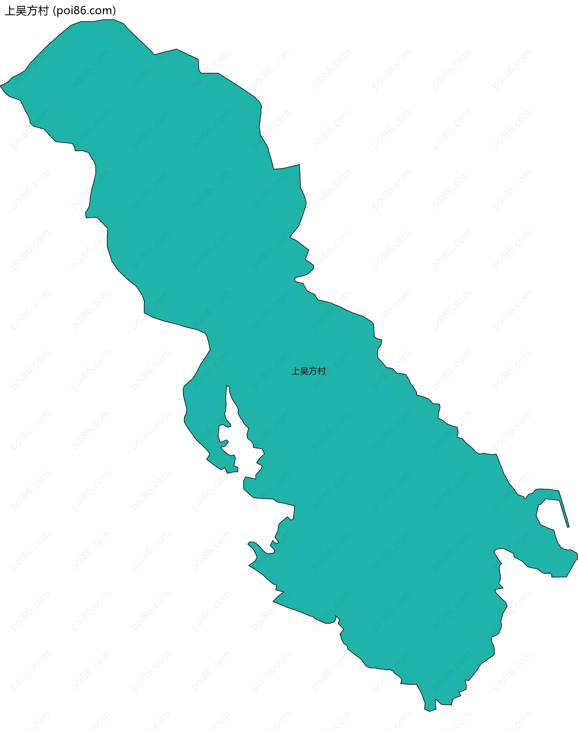 上吴方村边界地图