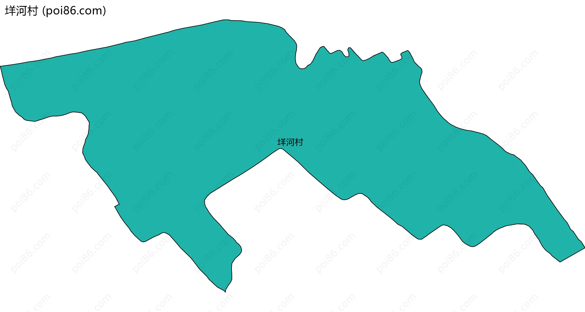 垟河村边界地图