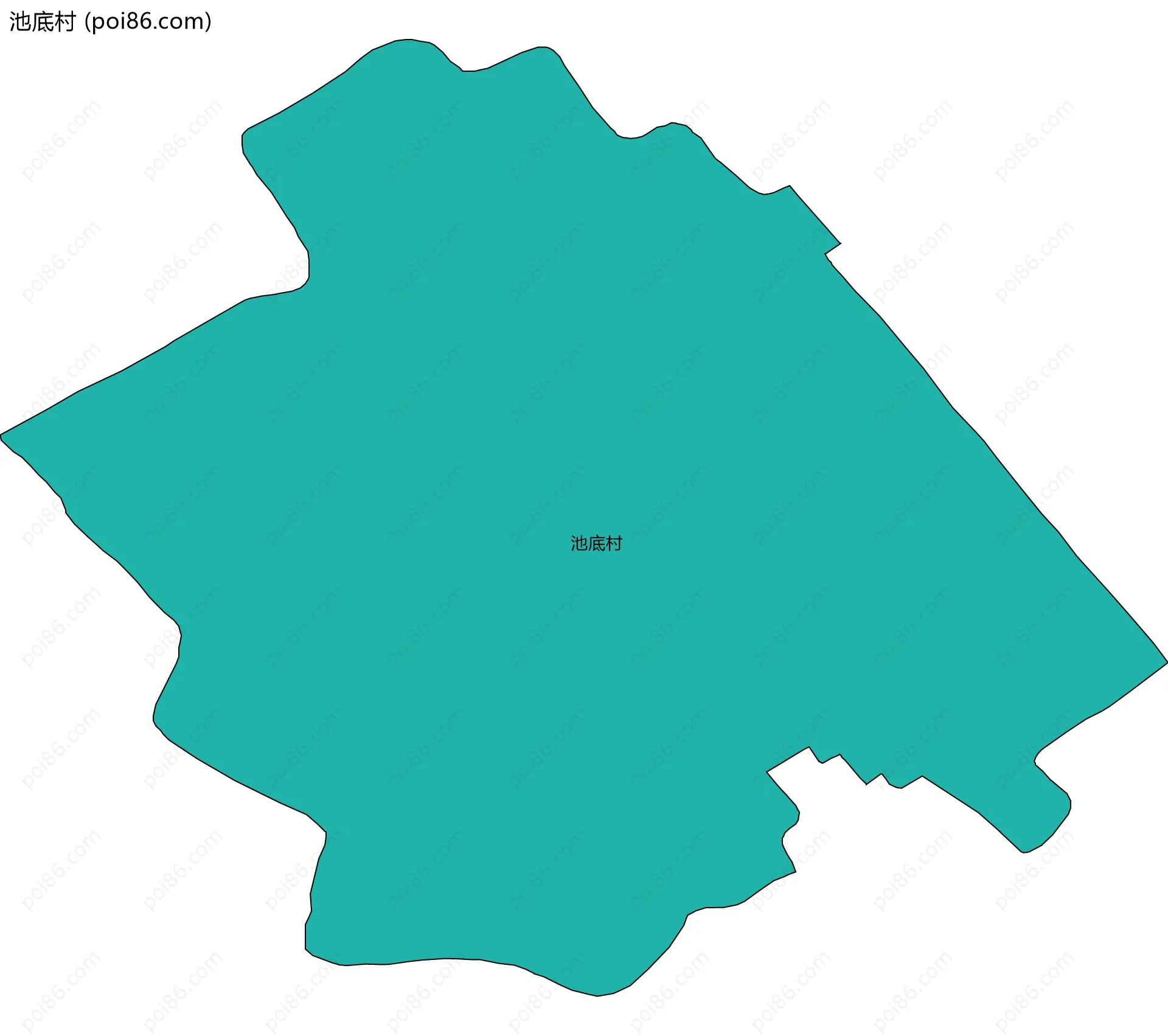池底村边界地图