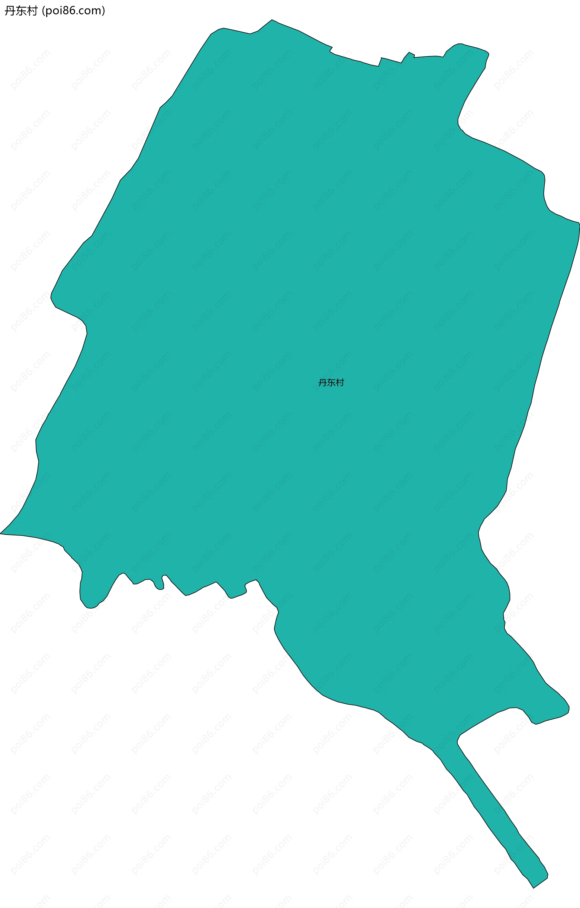 丹东村边界地图