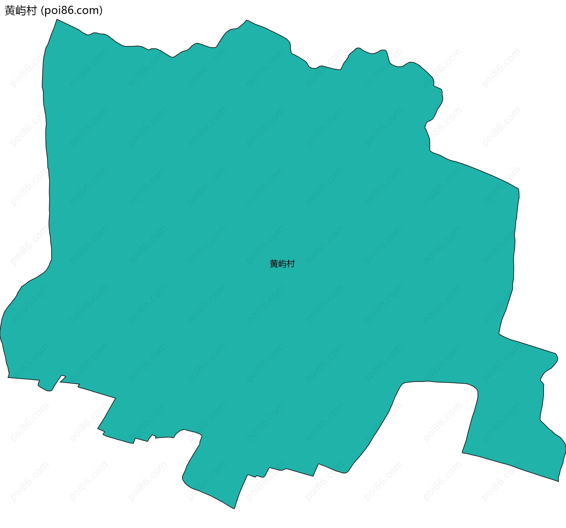 黄屿村边界地图