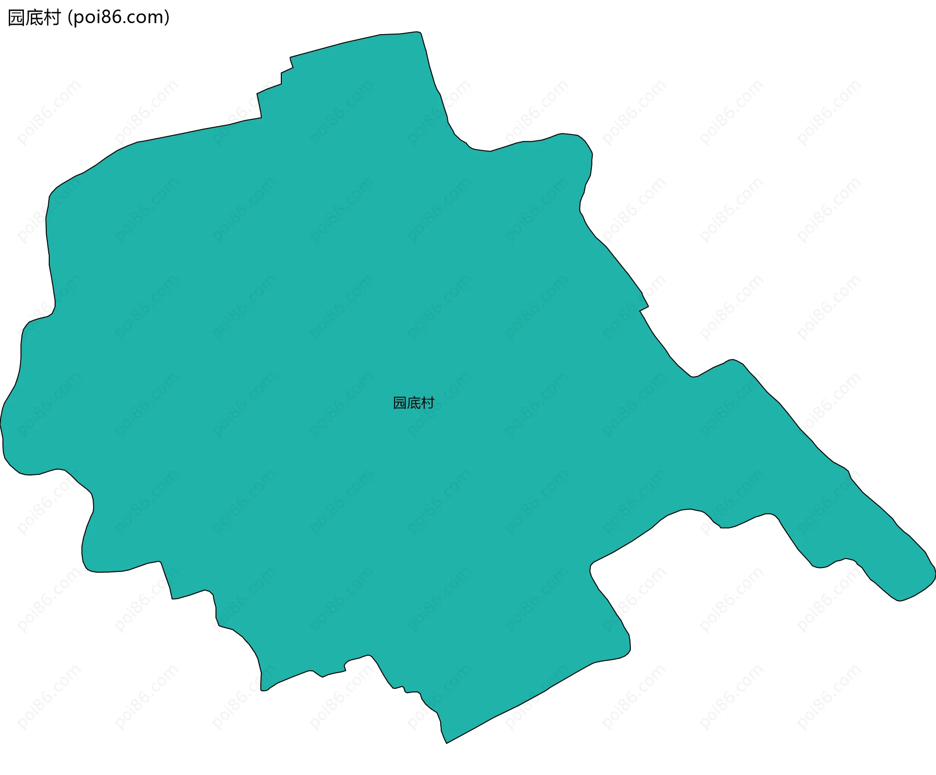园底村边界地图