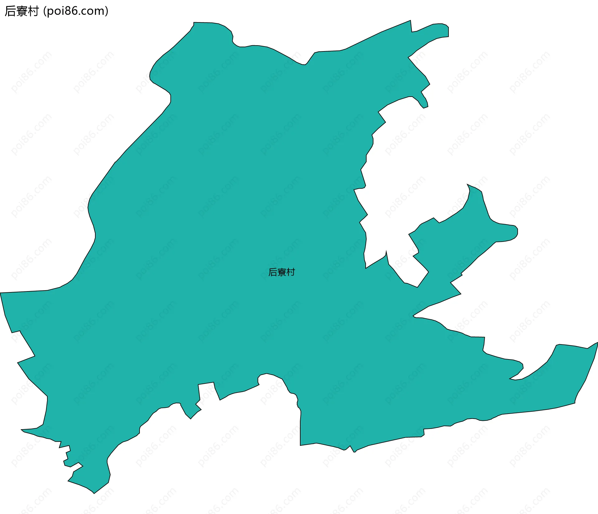 后寮村边界地图