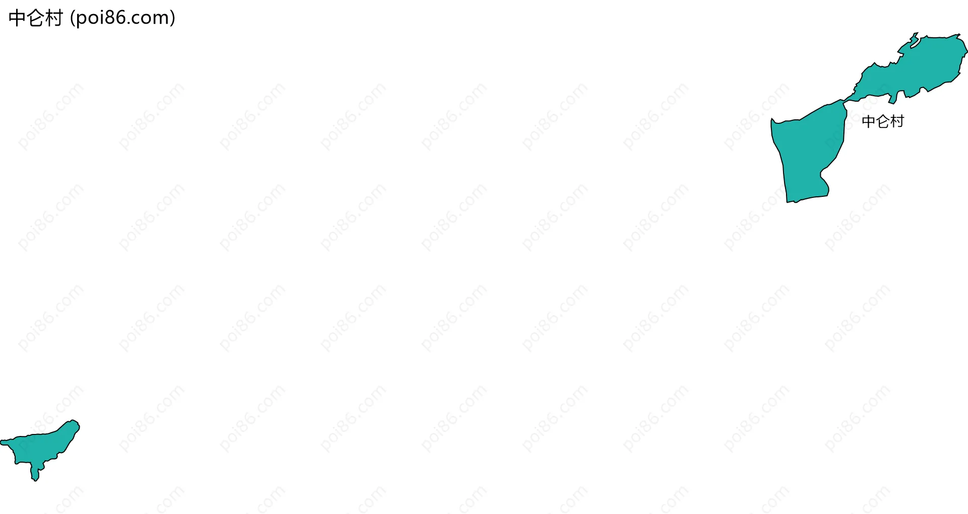 中仑村边界地图