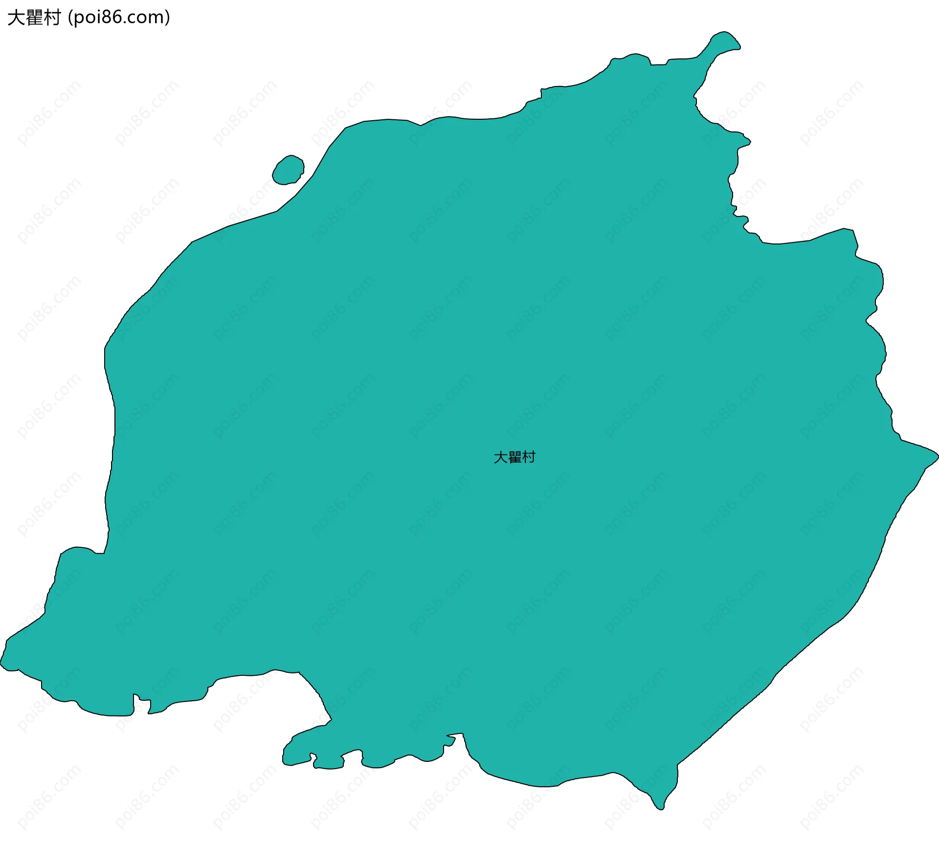 大瞿村边界地图