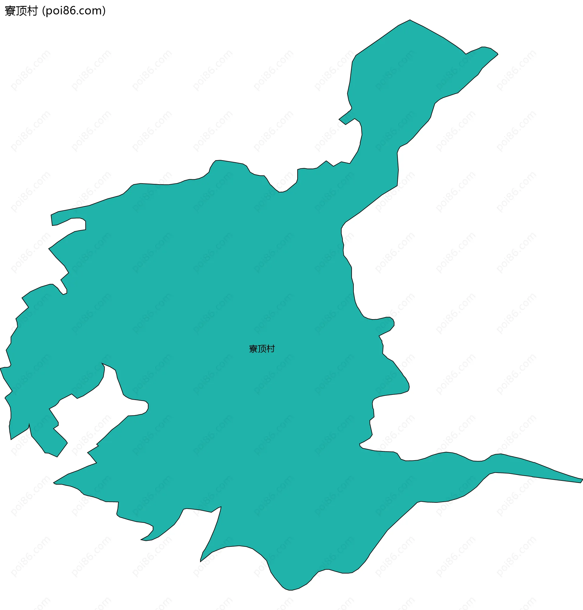 寮顶村边界地图