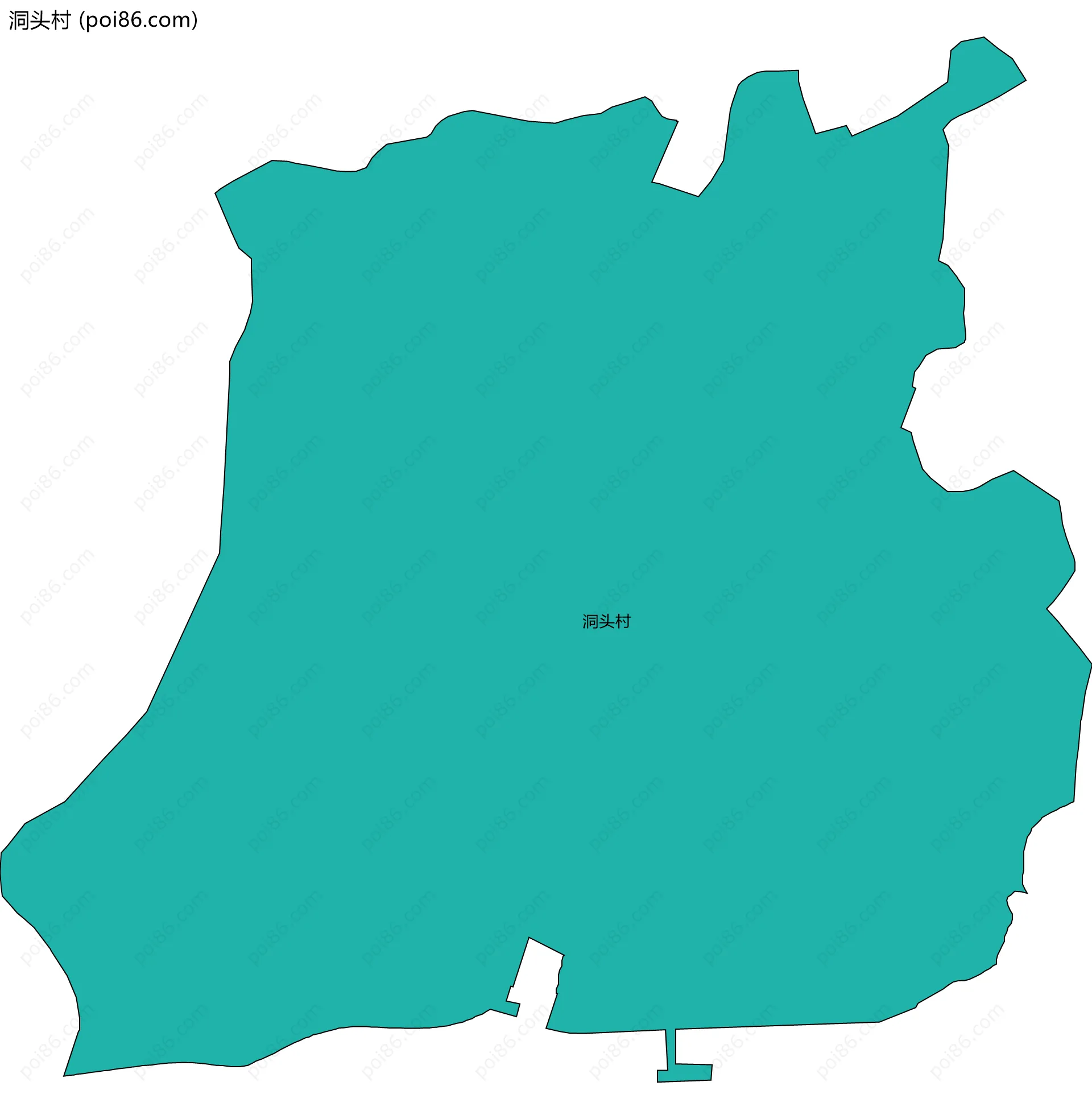 洞头村边界地图