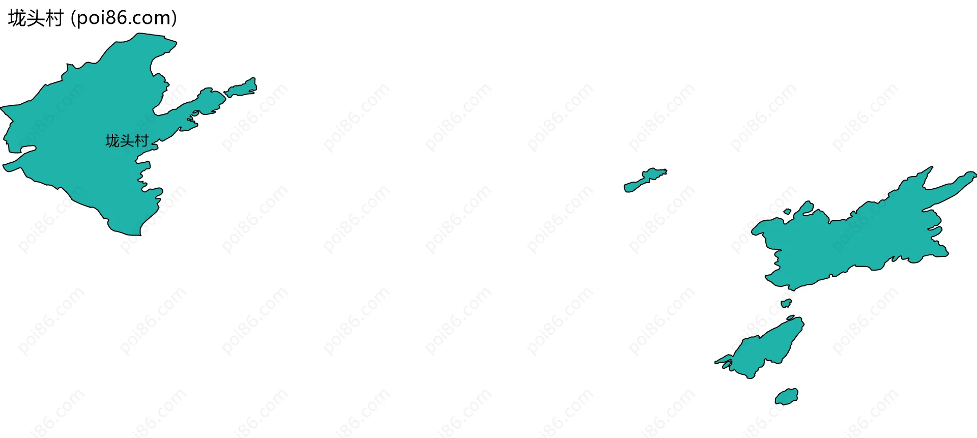 垅头村边界地图