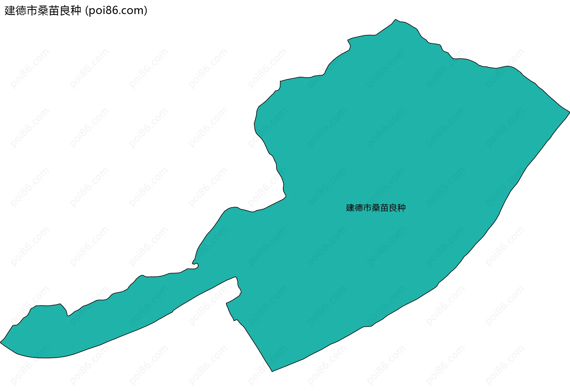 建德市桑苗良种边界地图