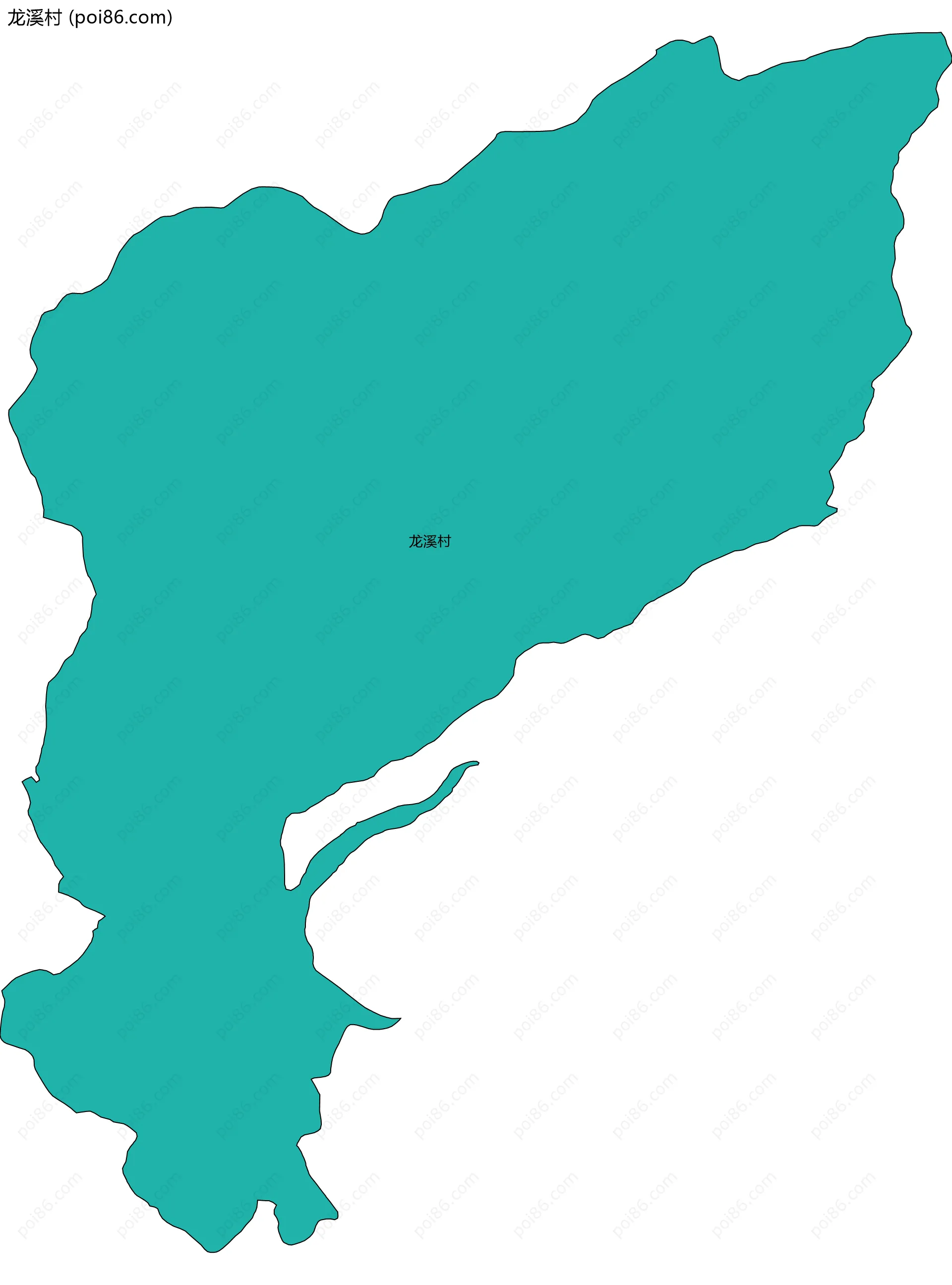 龙溪村边界地图