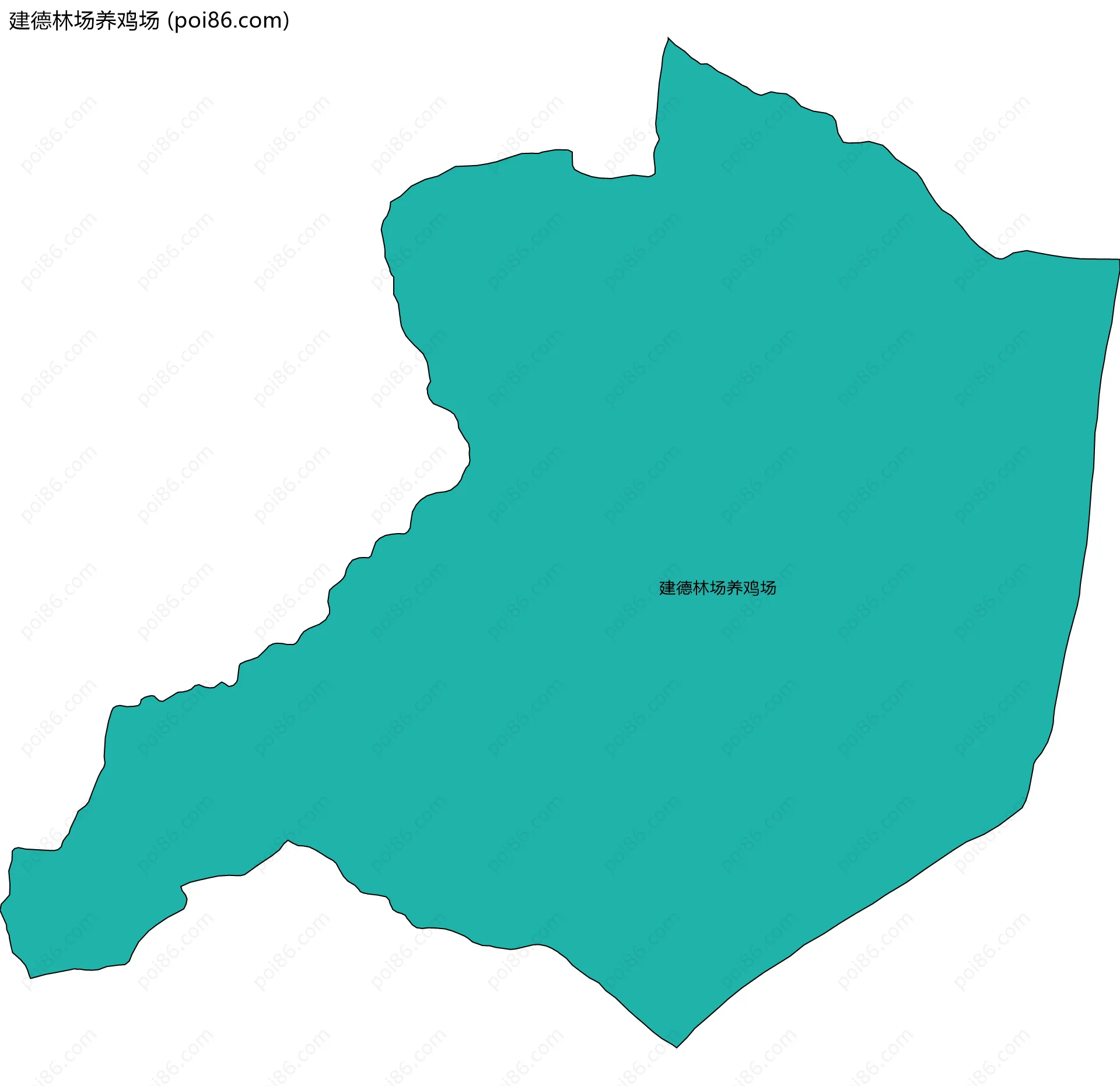 建德林场养鸡场边界地图