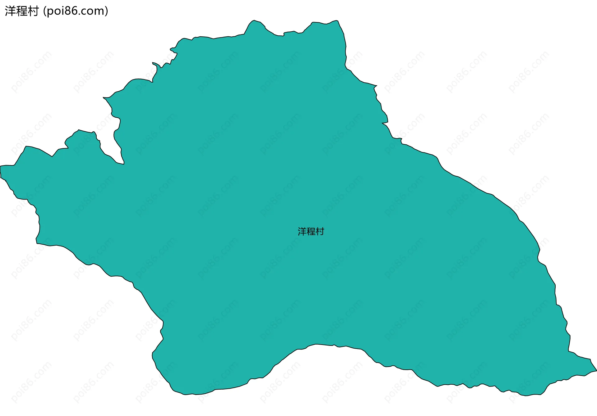 洋程村边界地图