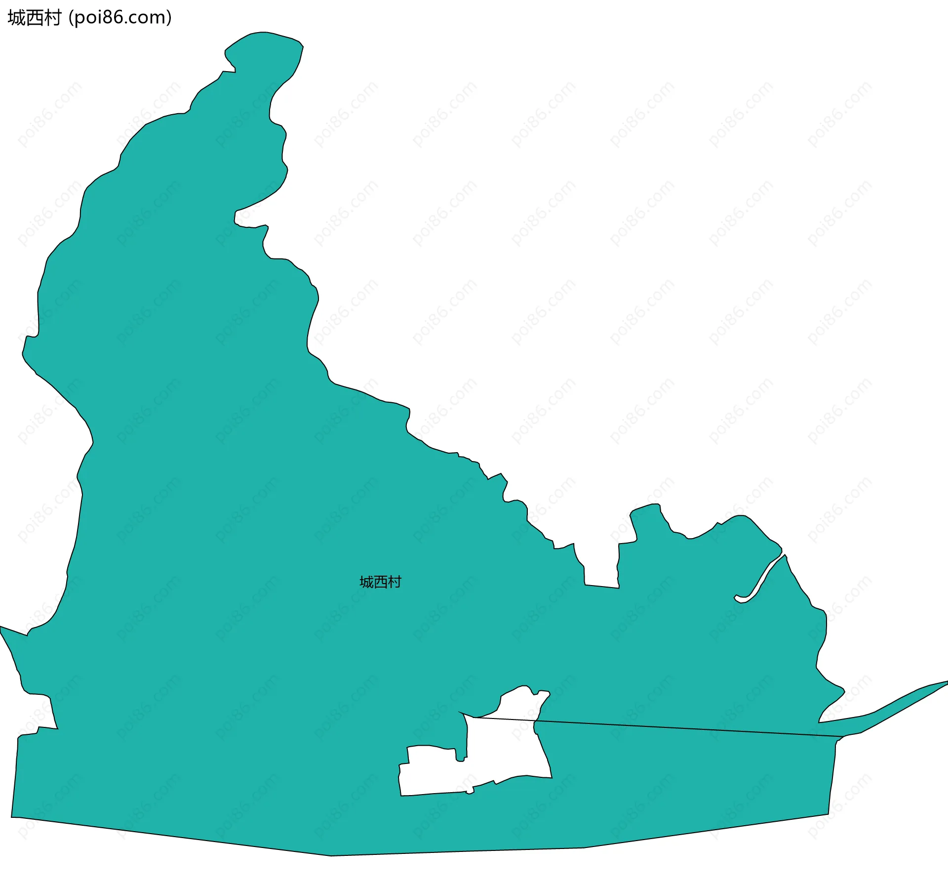 城西村边界地图