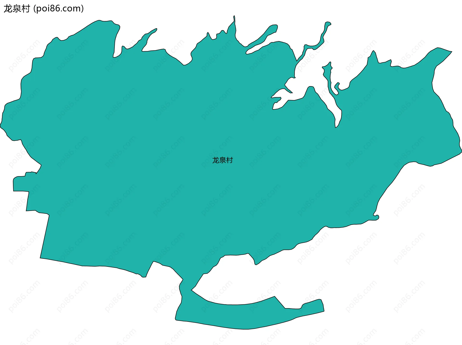 龙泉村边界地图