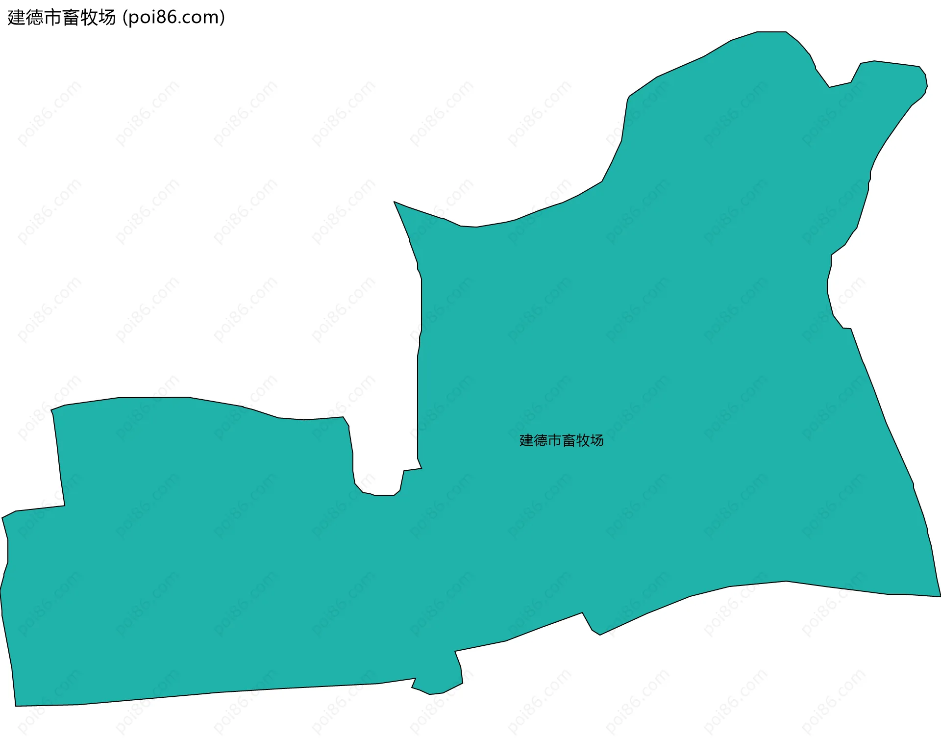 建德市畜牧场边界地图