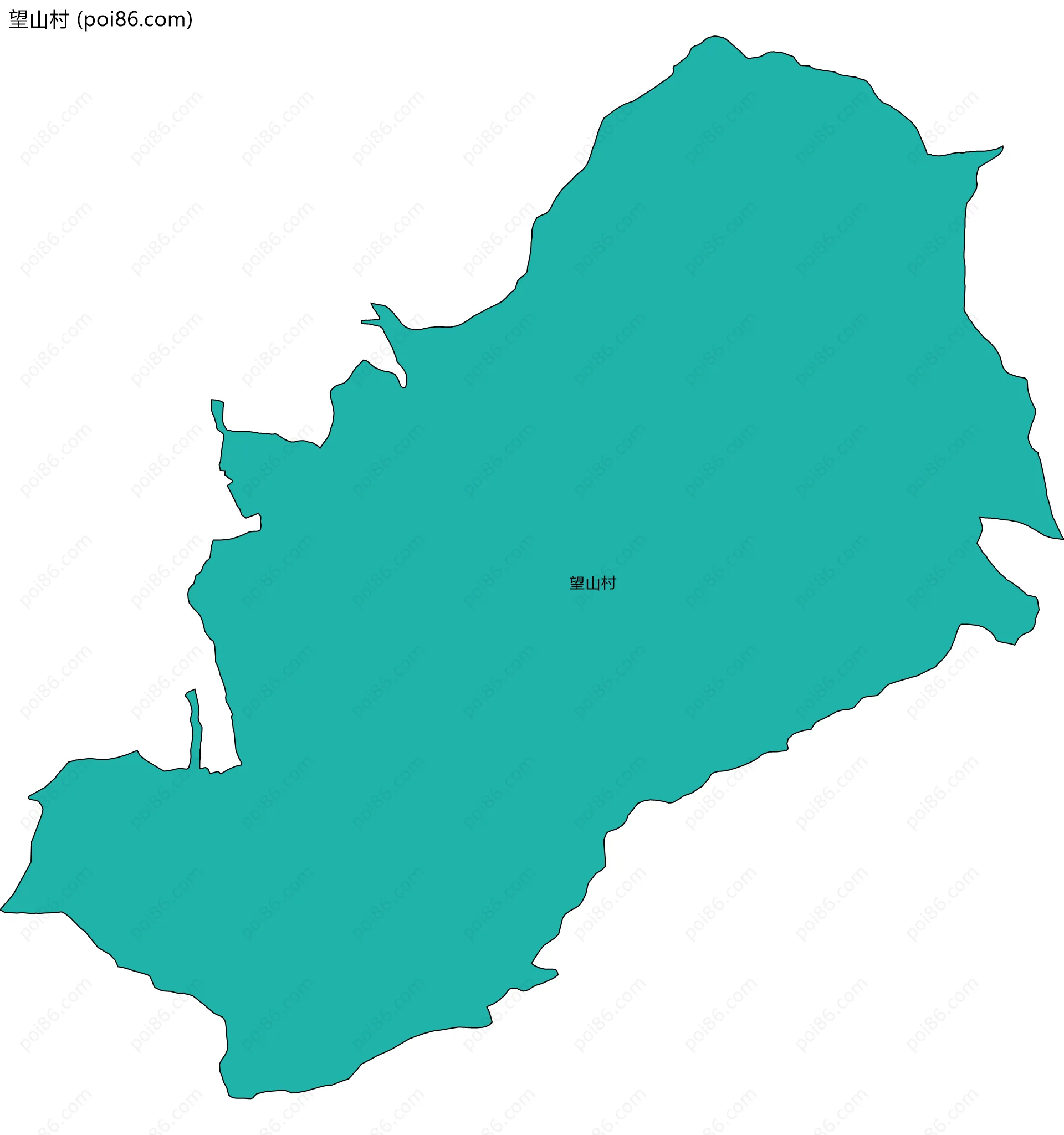 望山村边界地图