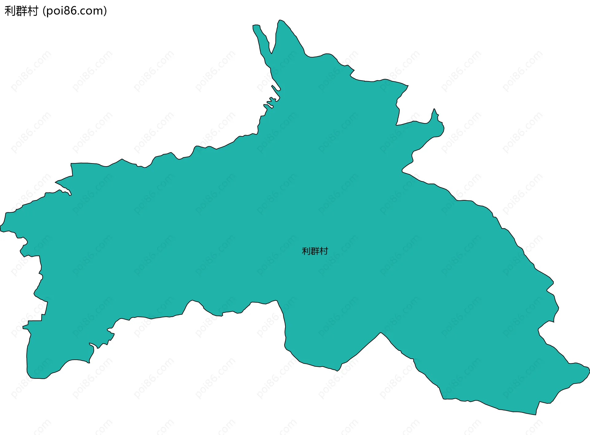 利群村边界地图