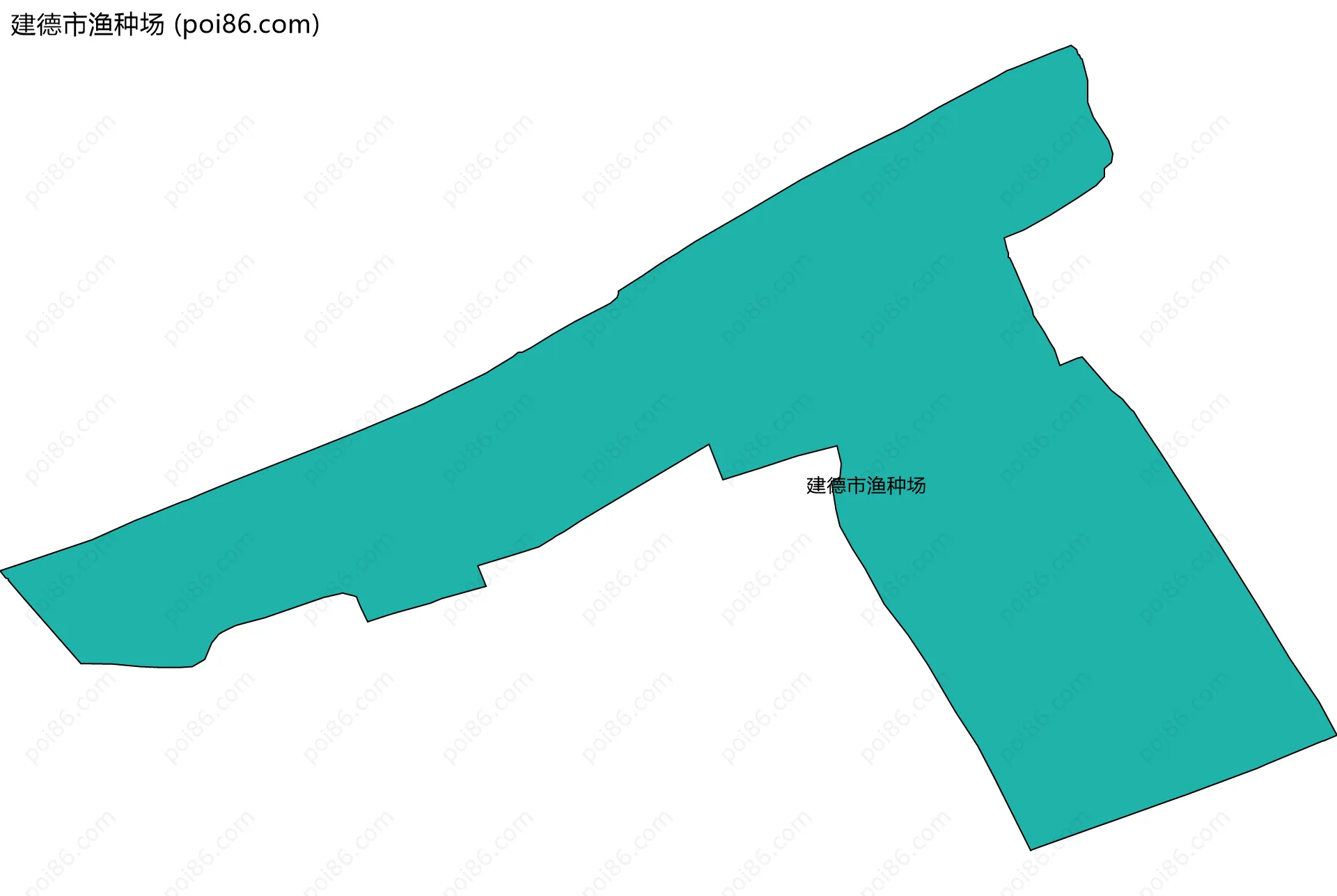 建德市渔种场边界地图