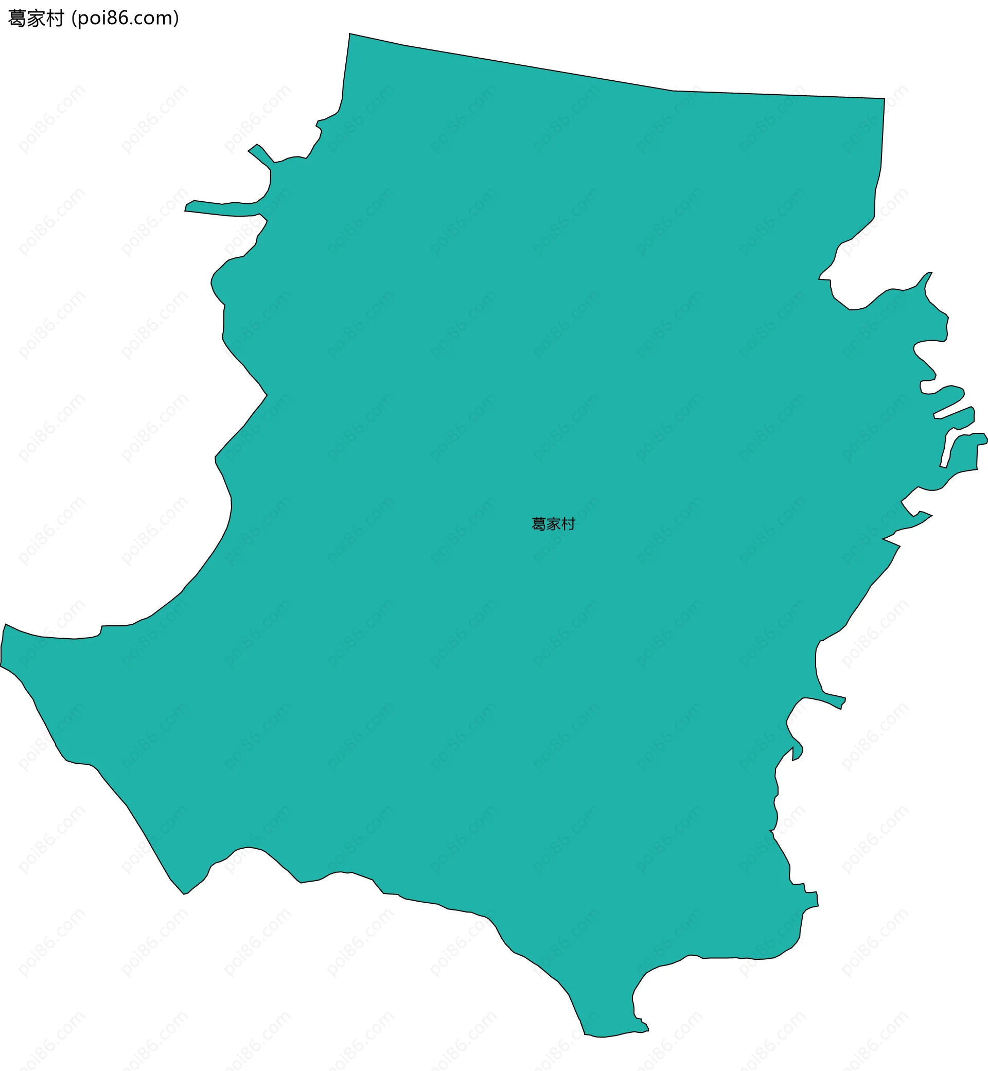 葛家村边界地图