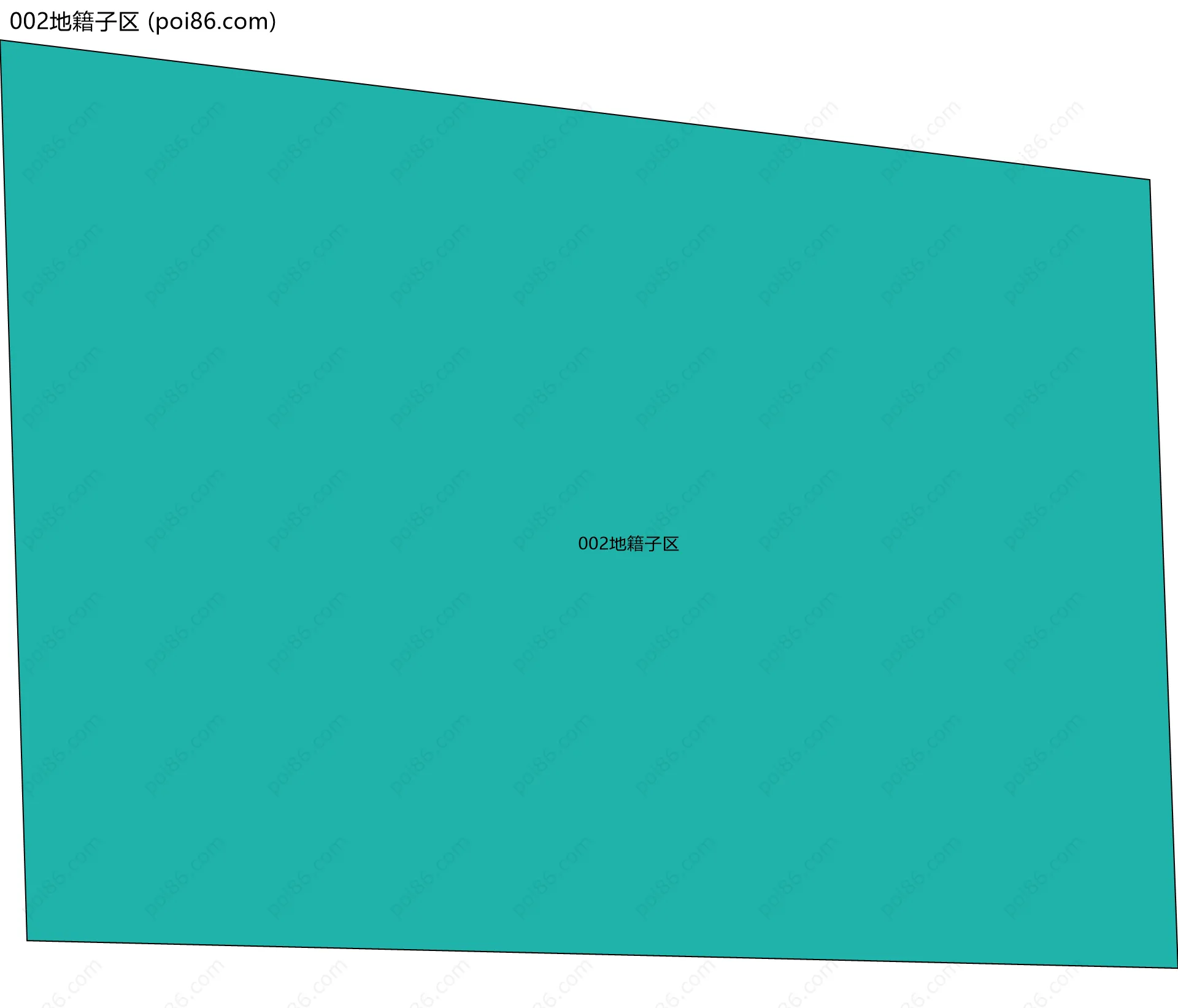 002地籍子区边界地图