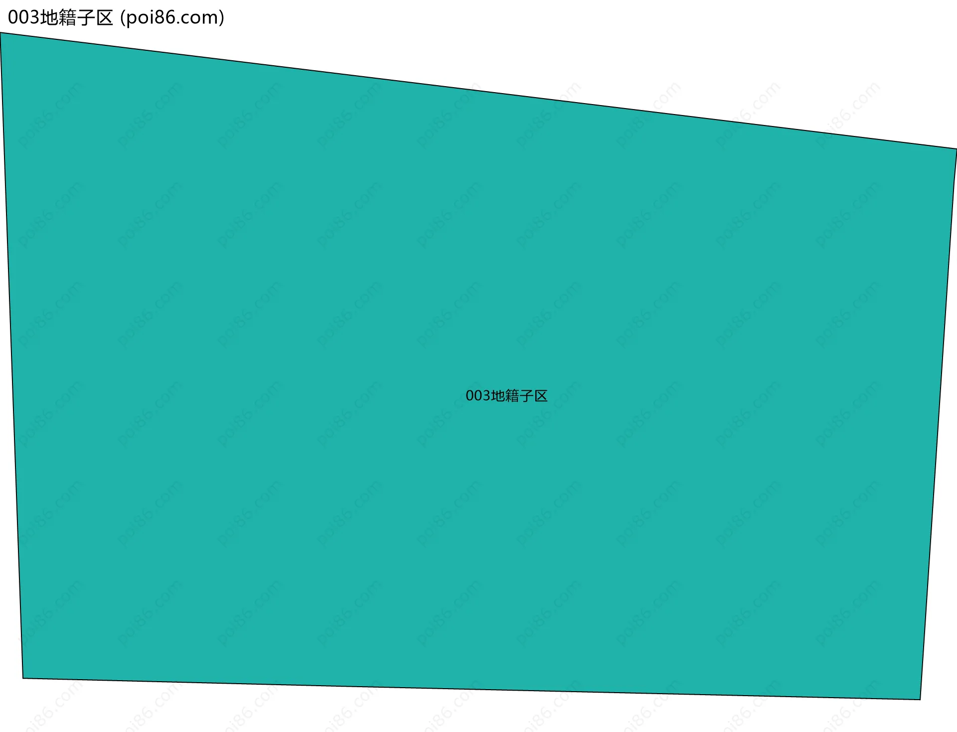 003地籍子区边界地图