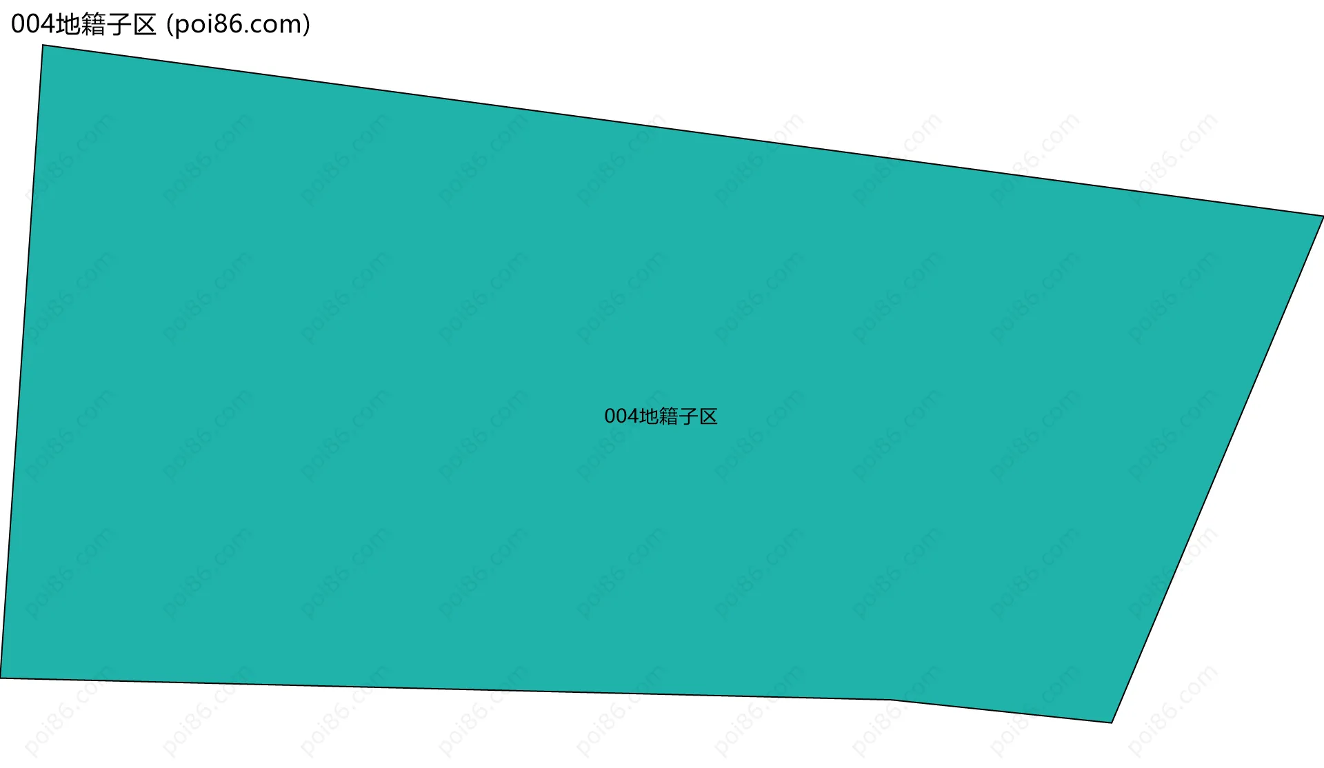 004地籍子区边界地图