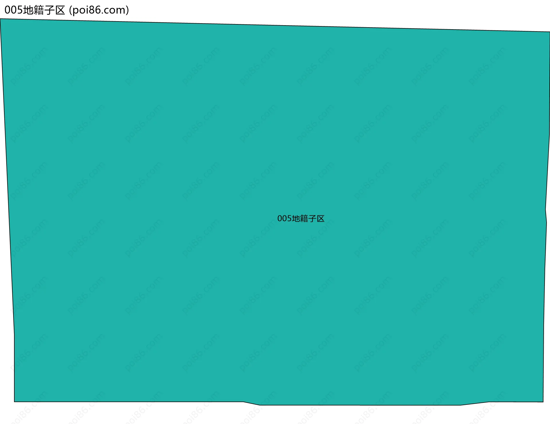 005地籍子区边界地图