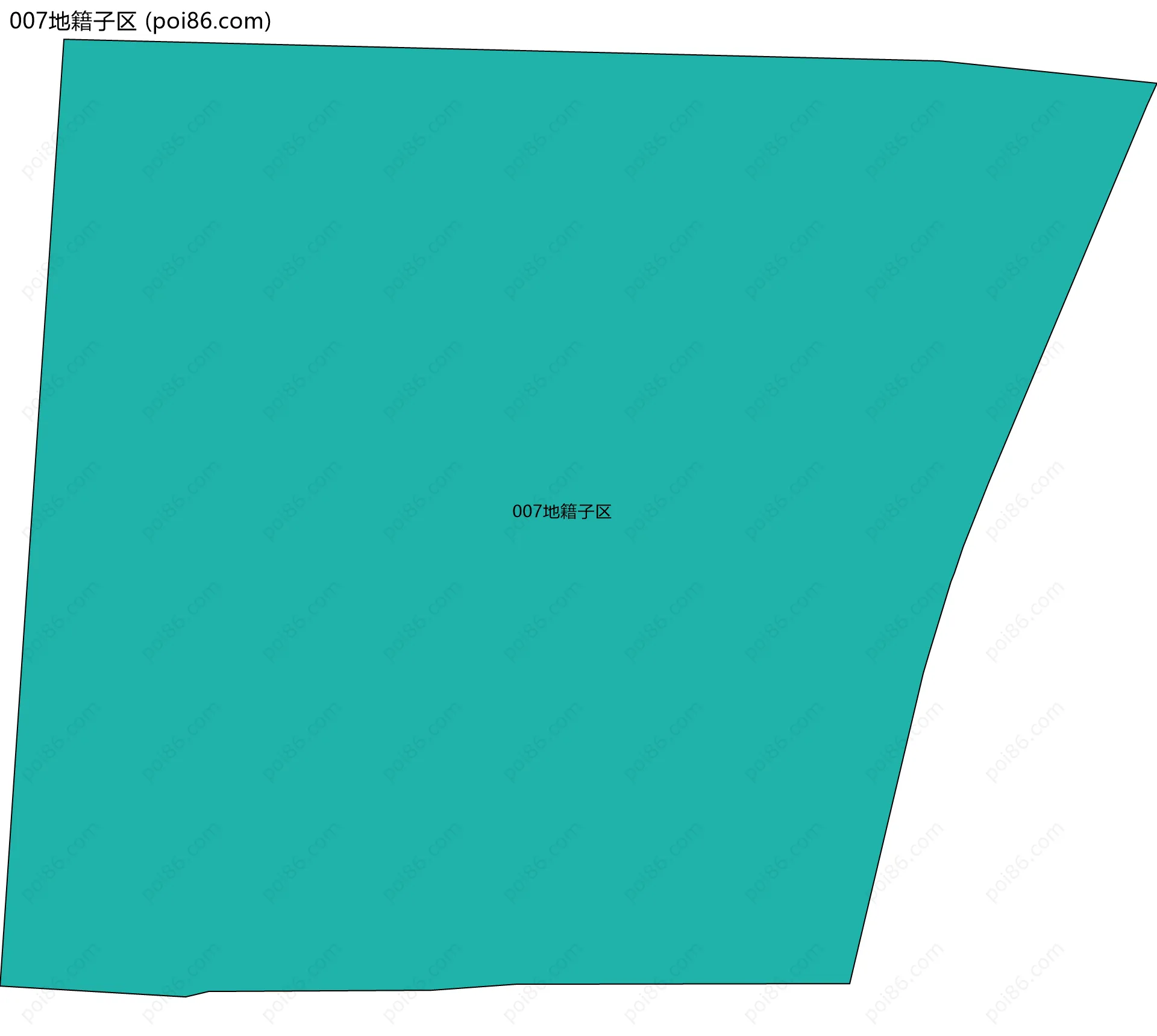 007地籍子区边界地图